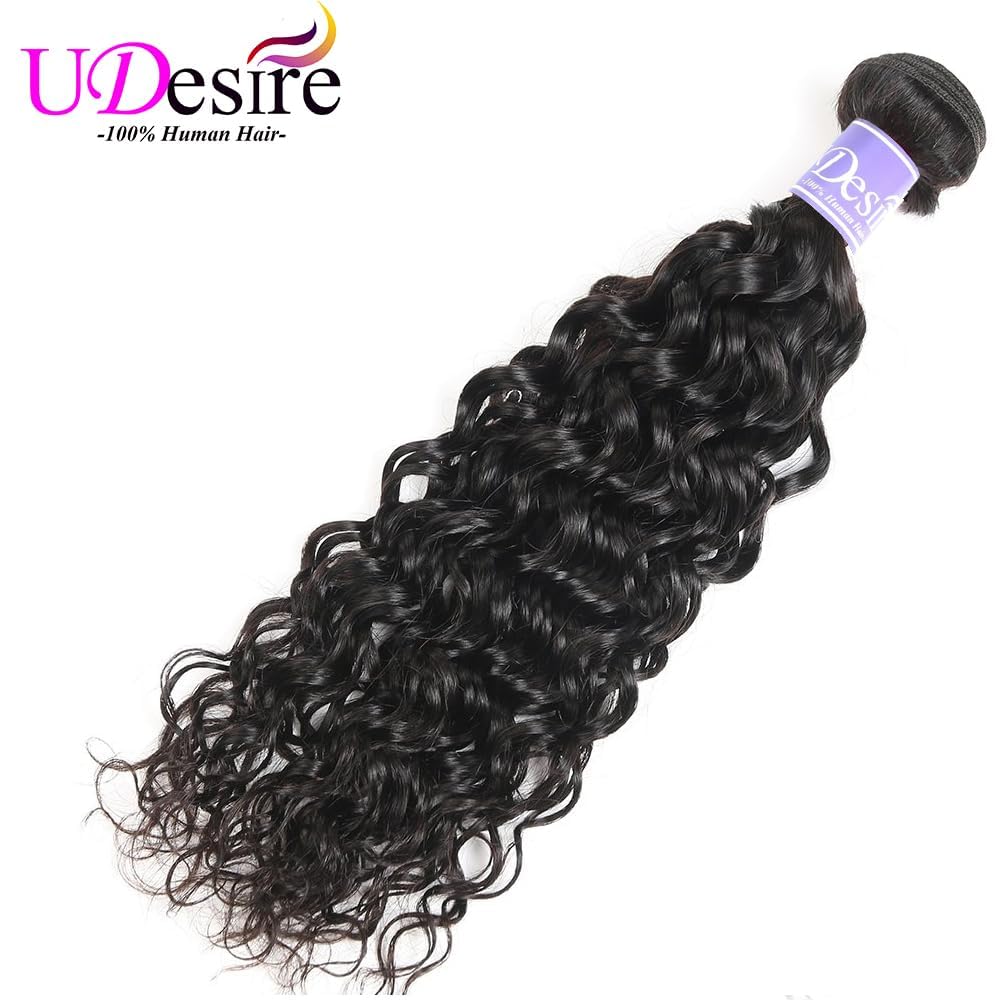 Water Wave Bundles Human Hair,Wet And Wavy Bundles 22Inch 100% Unprocessed Brazilian Virgin Curly Human Hair Bundles Ocean Wave Bundles for Women,Soft Bouncy Full And Thick Natural Black