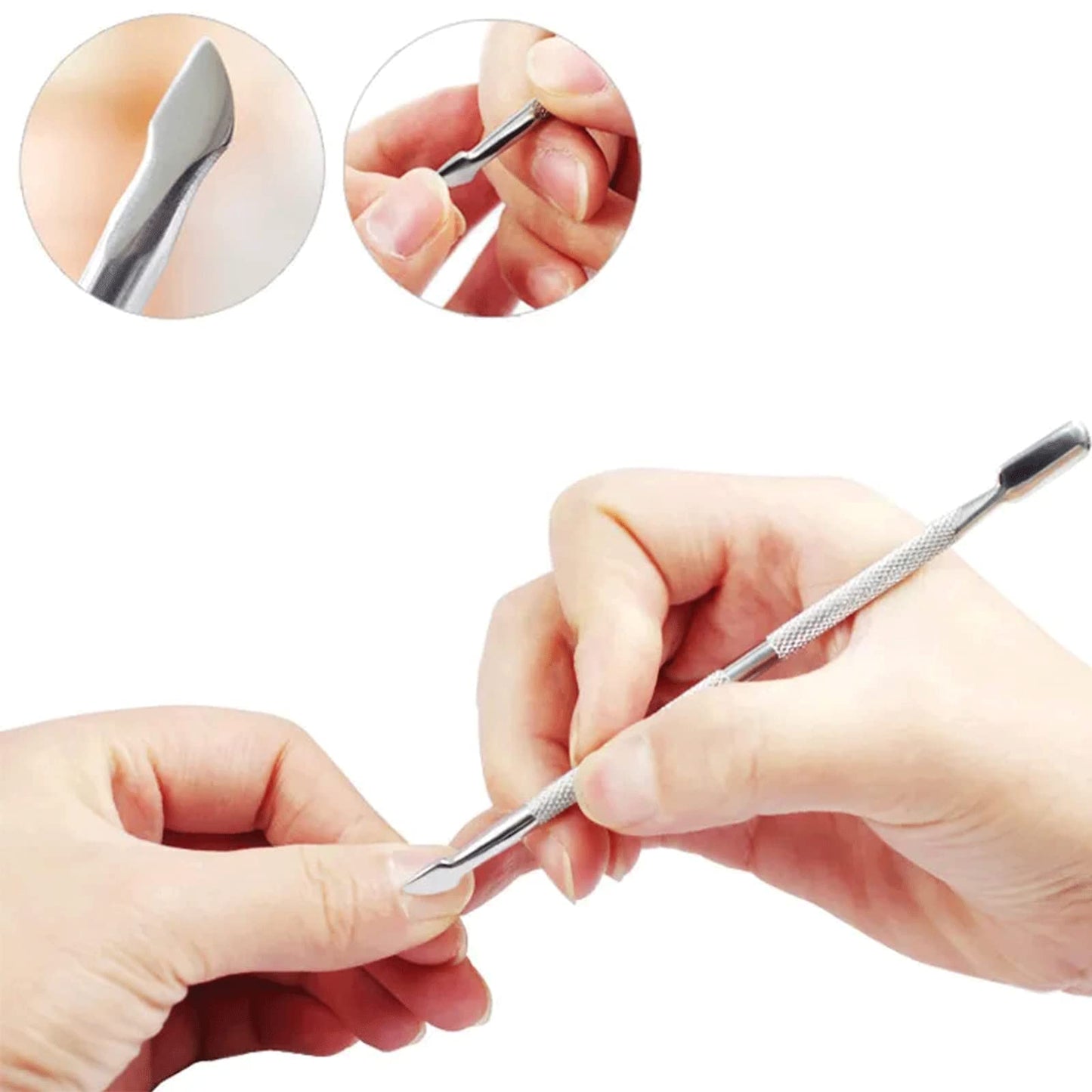 6PCS Cuticle Trimmer with Cuticle Pusher,Cuticle Kit Cuticle Nippers Manicure Set Pedicure Tools Nail Tools Professional Cuticle Cutters for Nails Professional Manicure and Pedicure Set Nail Care Kit