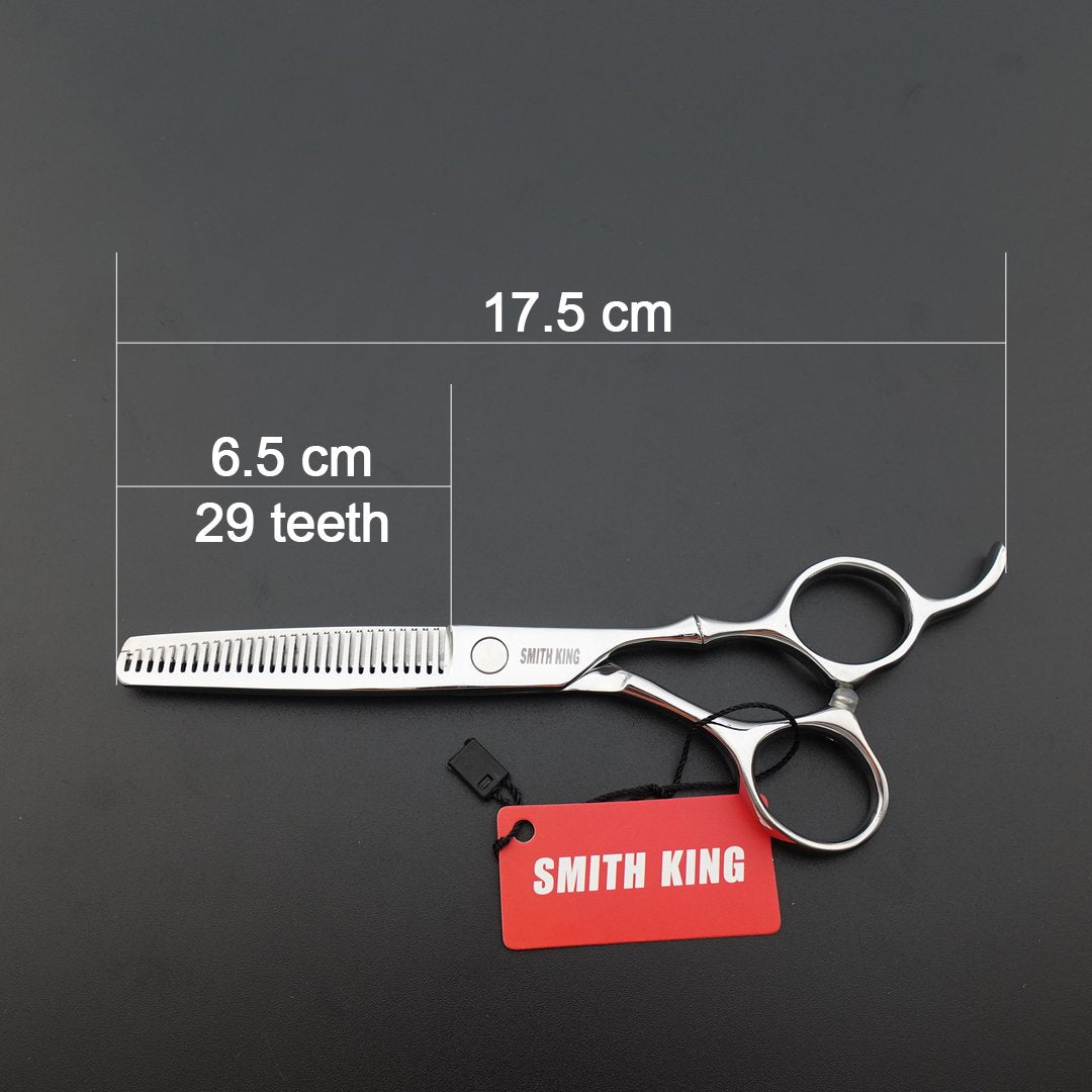 6.0 Inches Professional hair cutting thinning scissors set with razor (Silver)