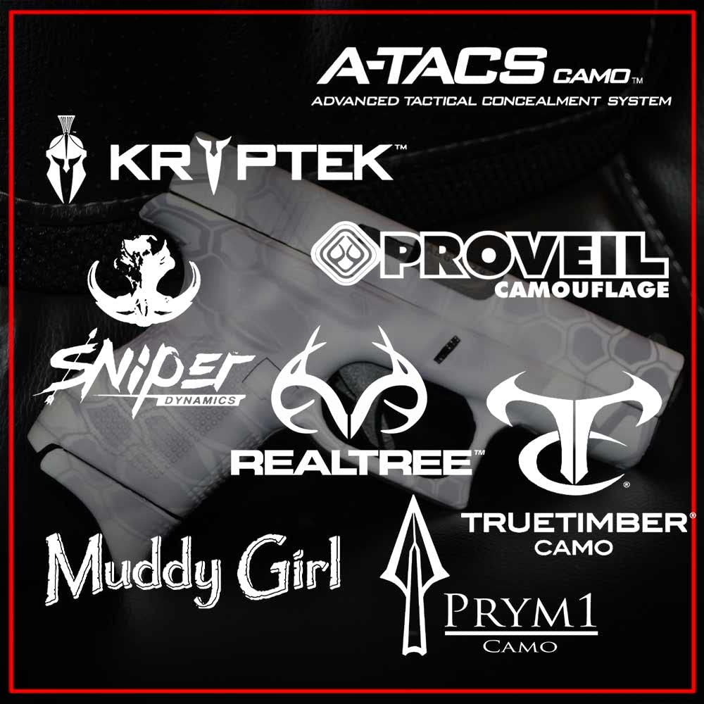 GunSkins Precut Pistol Skin for Sig Sauer P365 Macro - Compatible with Airsoft AEG BB Gun - Vinyl Wrap - Easy to Install - 100% Waterproof - Matte Finish - Made in USA - Proveil Victory