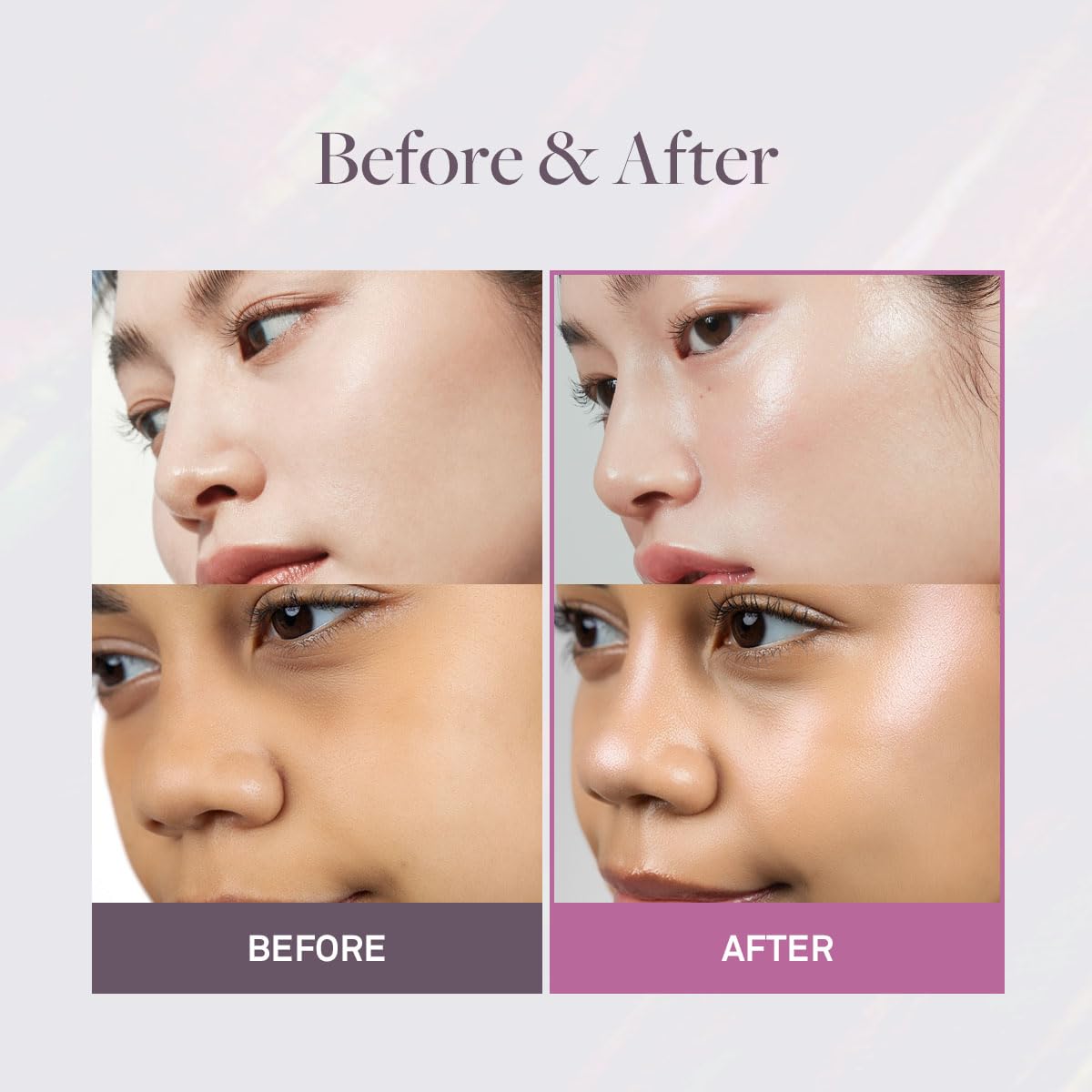 hince True Dimension Radiance Balm 10g - Shimmer Glow Face Highlighter Stick, Translucent Colors, Cream Blush Stick, Glass Skin in a Balm, Korean Beauty, Natural Makeup (GLEAMING, LT003)