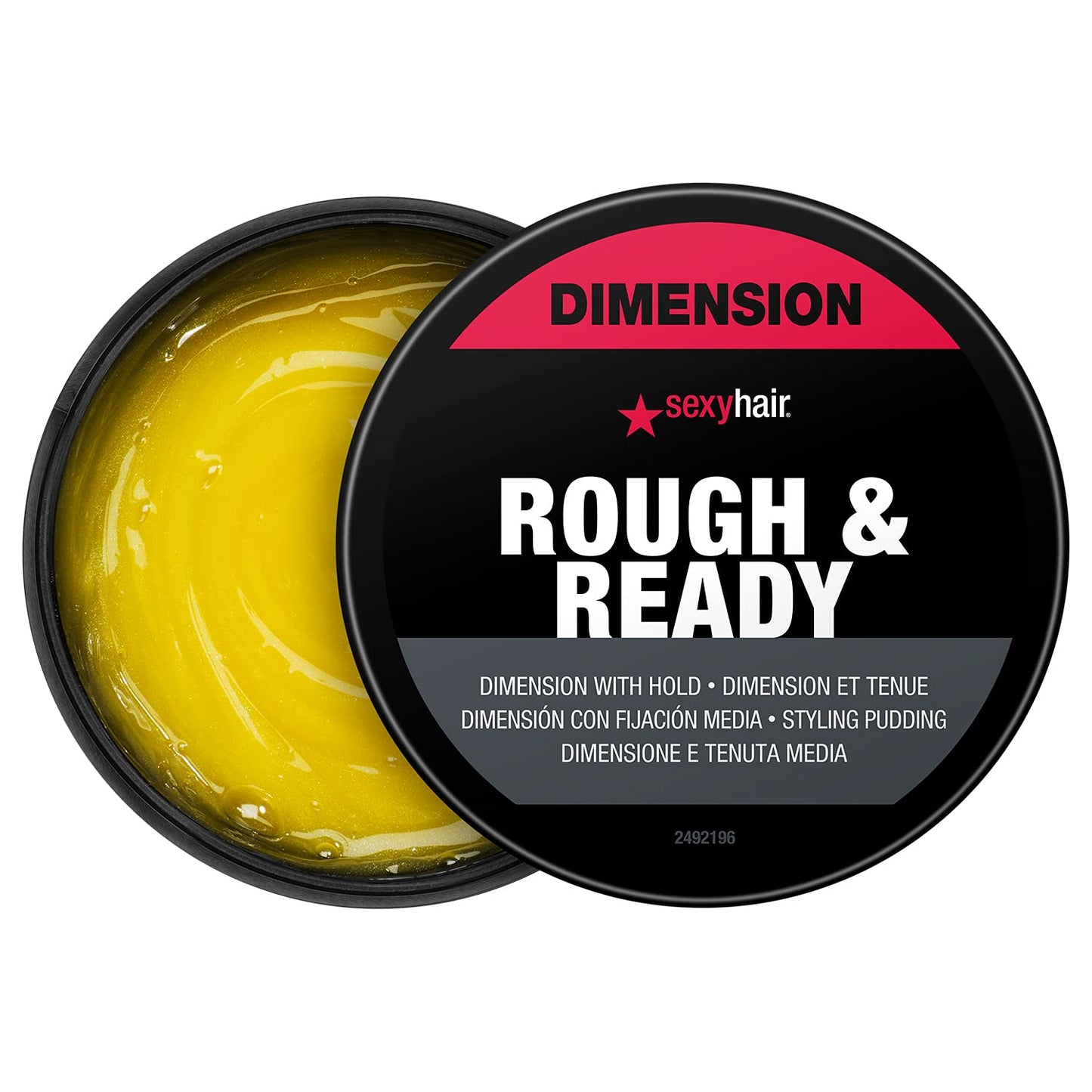 SexyHair Style Rough & Ready Dimension with Hold Styling Putty, 2.5 Oz | Pliable Hold | Allows Easy Molding, Defining and Shaping