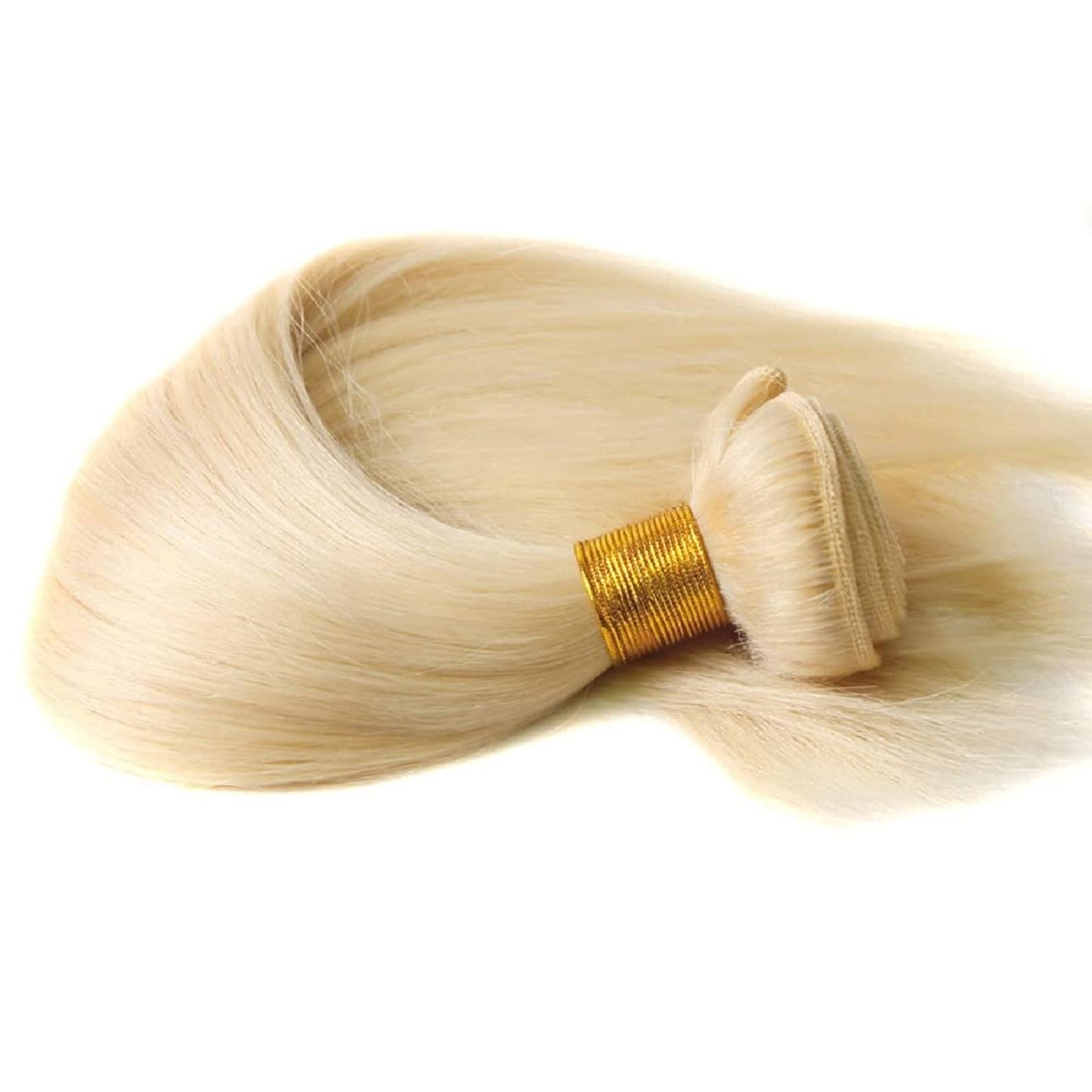 613 Bundles Human Hair Extensions 100g/Bundle 613 Color Real Human Hair Extensions For Women Light Blonde Color Human Hair Bundles 2-3set Can Be Full Head (28 Inch)