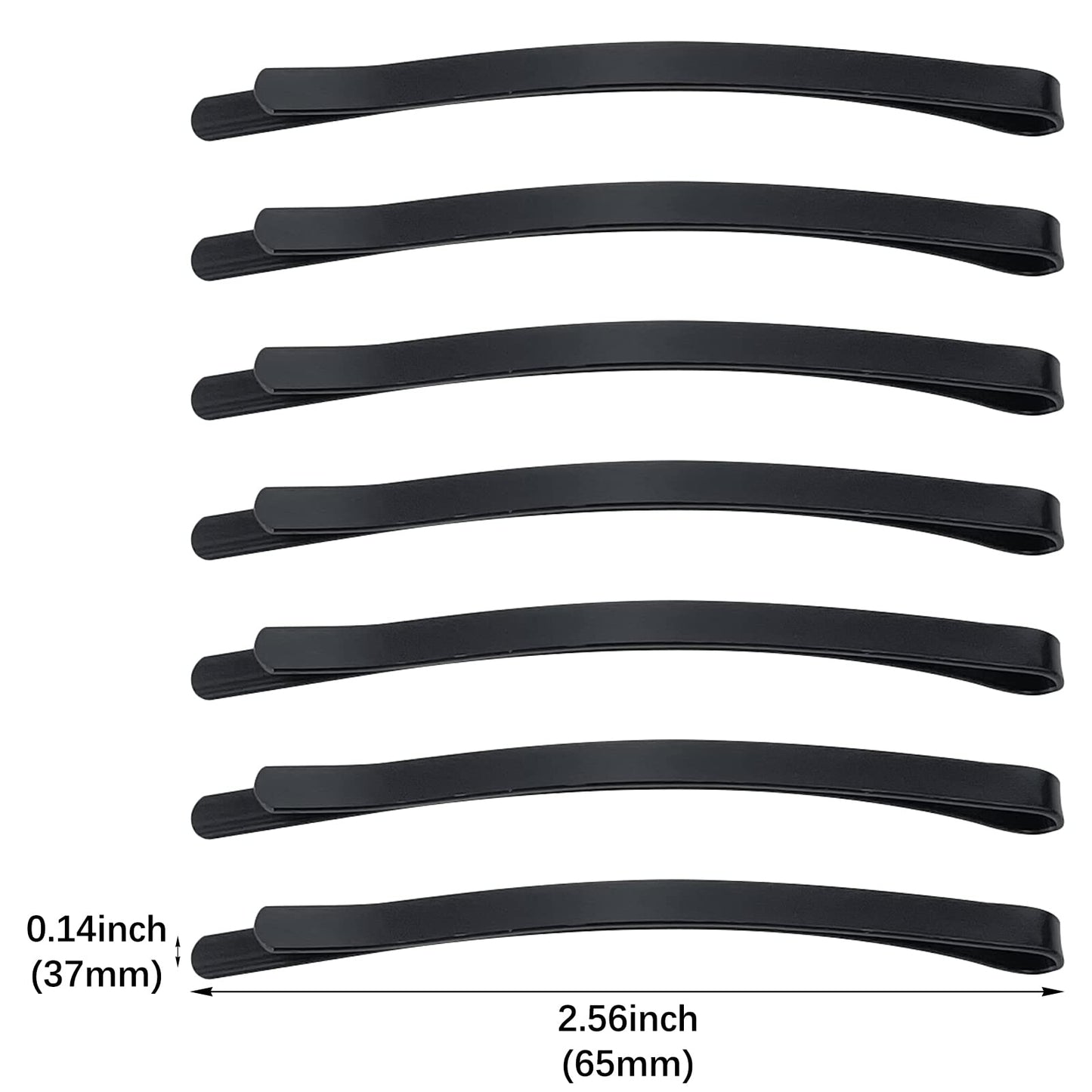 50 Black Jumbo Bobby Pins, 2.56 Inch Metal Hair Clips Hair Pin Bobby-pins Hairpins Hair Accessories for Women Thick Long Updo Hair Style