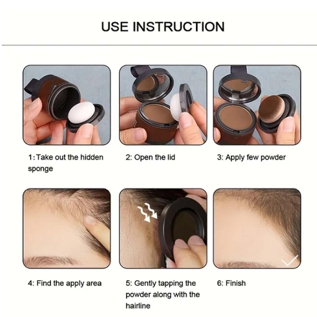 Maycheer Pang Pang Hair Shadow, Maycheer Hairline Powder for Women, 30 Colors Maycheer Root Cover up with Mirror and Cushion, Instantly Conceals Hair Loss (#30 Golden Yellow)