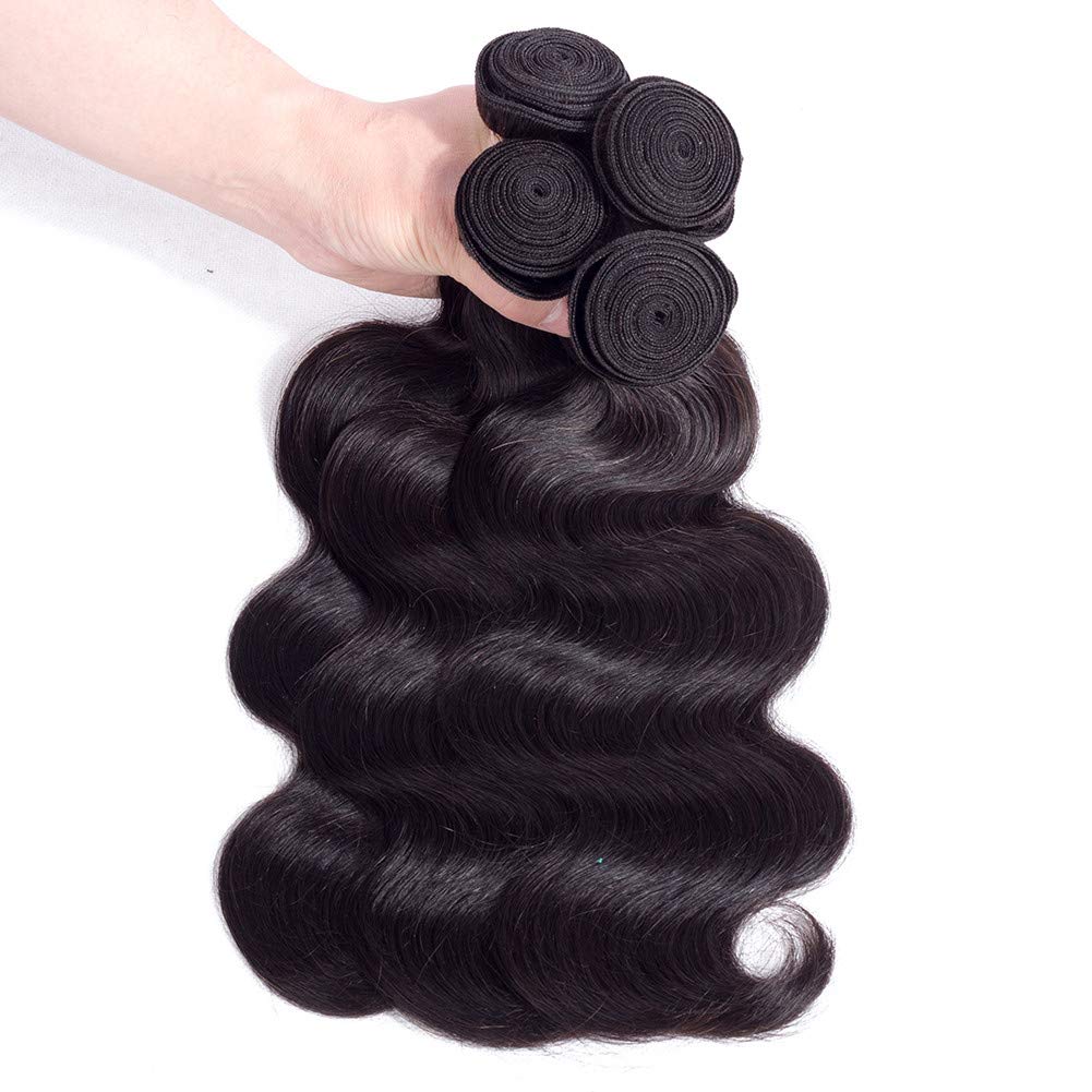 10A Brazilian Body Wave Bundles Human Hair 20 20 22 22inches Unprocessed Body Wave Human Hair Bundles Brazilian Body Wave Hair 4 Bundles Natural Color
