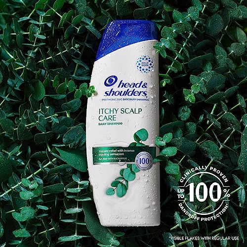 Head & Shoulders Itchy Scalp Care Dandruff Shampoo, Anti-Dandruff Treatment, Infused with Eucalyptus, 32.1 Fl Oz Each, Twin Pack