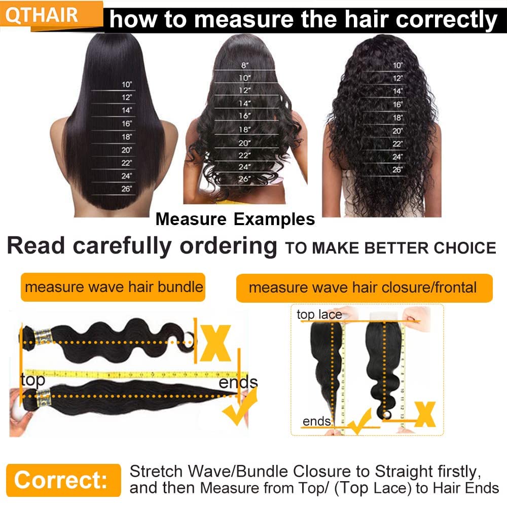 QTHAIR 16A Brazilian Virgin Hair Long Body Wave Bundles Human Hair 32 30 28 26inch Natural Black 100% Unprocessed Brazilian Human Hair Bundles Body Wave Human Hair for Black Women