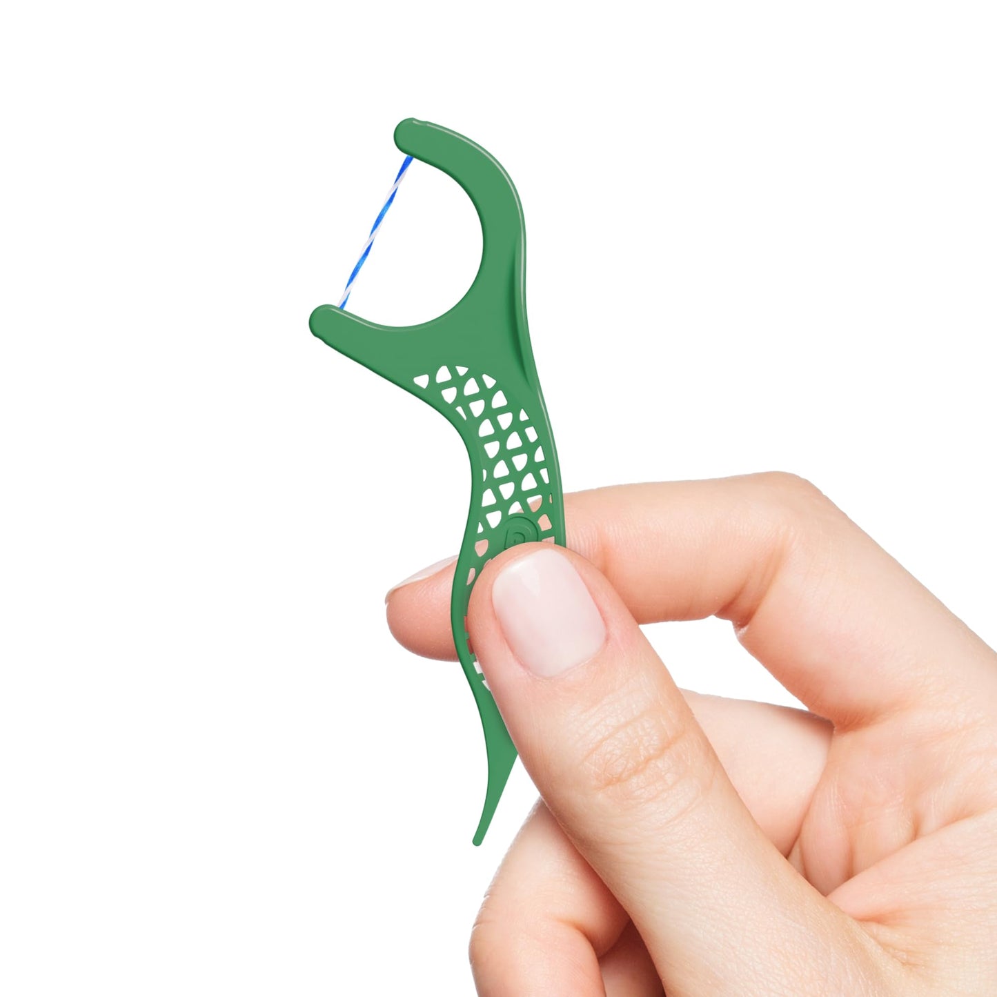 GUM Twisted Mint Floss Picks - Twisted Threads, Shred-Resistant Floss, Easy Grip Handle, 90 Count