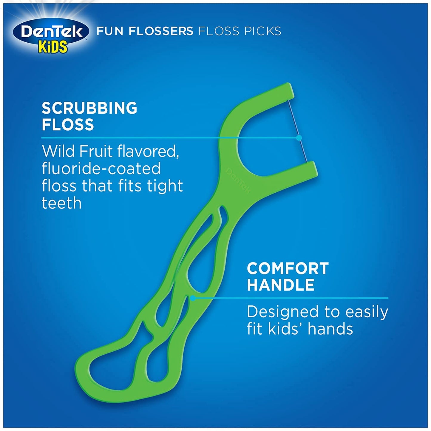 ACT Kids Toothpaste Bubble Gum 4.6oz + DenTek Kids Flossers Wild Fruit 90ct