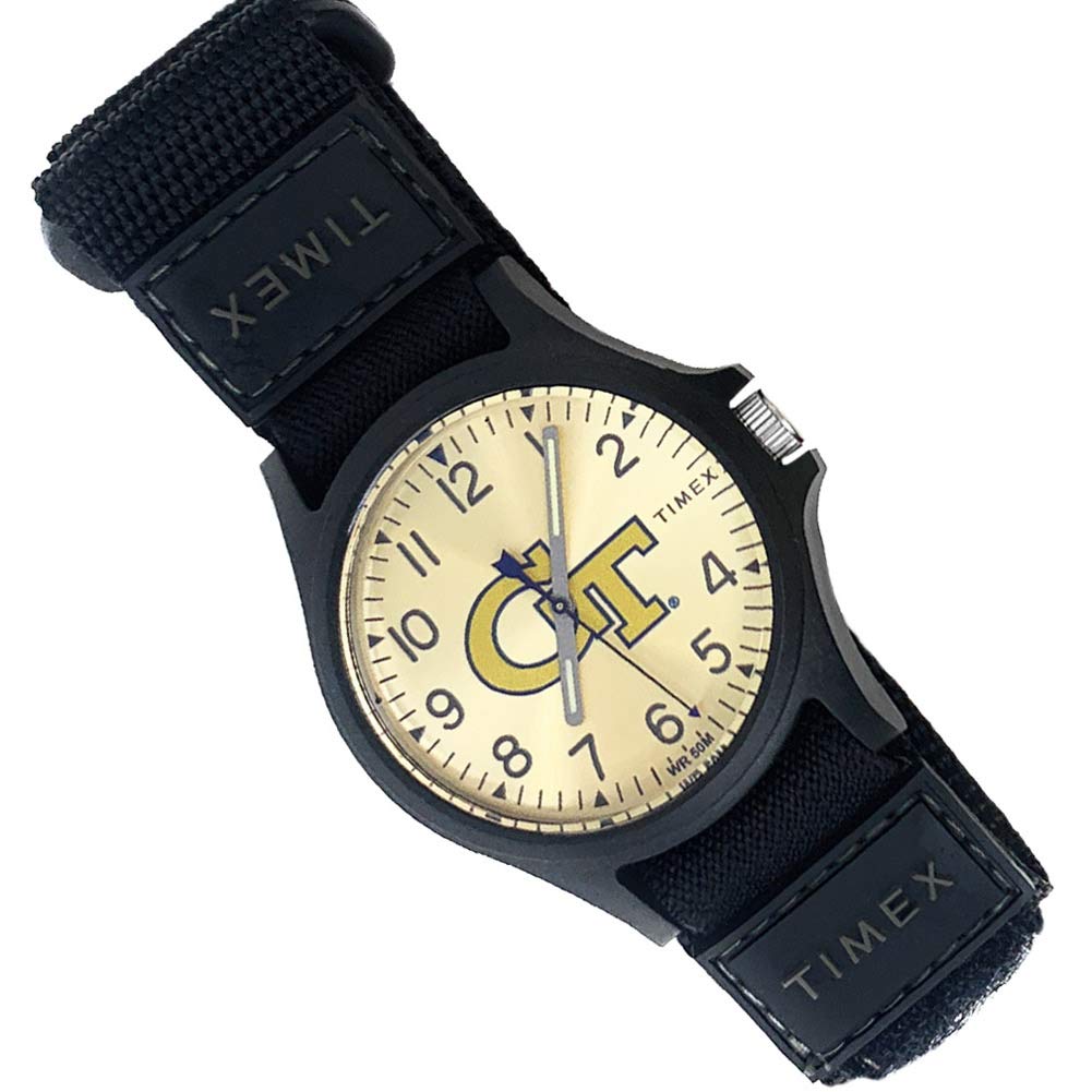 Timex Unisex Collegiate Recruit 38mm Watch – LSU Tigers with Black Fabric Strap
