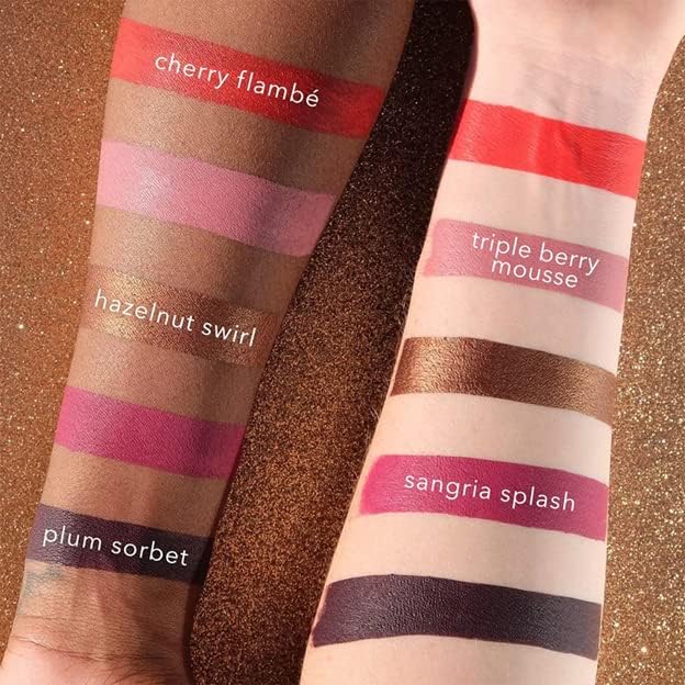 Beauty Bakerie Lip Whip Liquid Lipstick for Women, Waterproof Lip Gloss, Tint, Stain Long Lasting Hydrating Moisturizer, Matte or Metallic, 3.5mL, Hazelnut Swirl