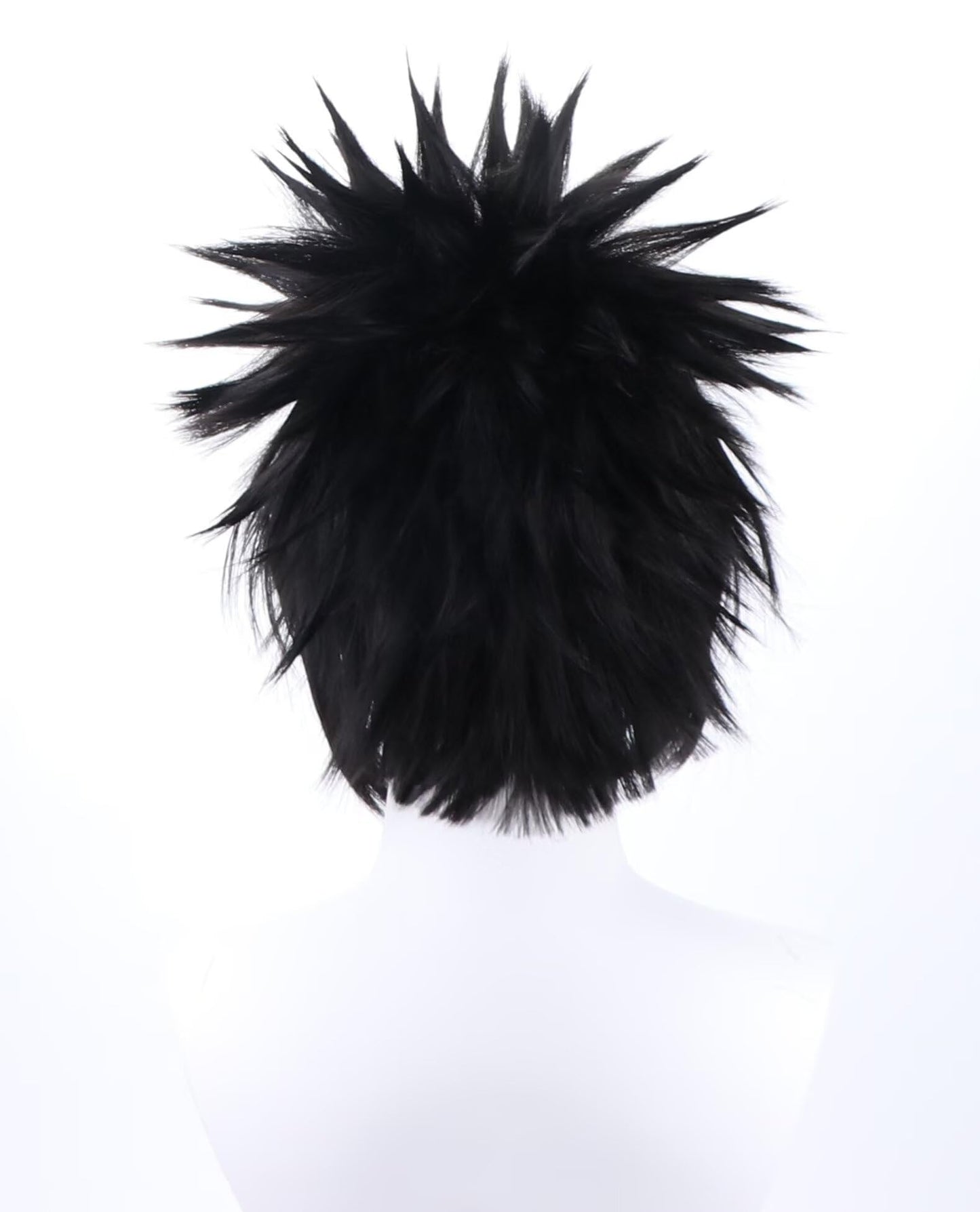 NiceLisa Black Short Fluffy Men's Sasuke Uchiha Megumi Fushiguro Anime Cosplay Costume Halloween Wig (not styled)