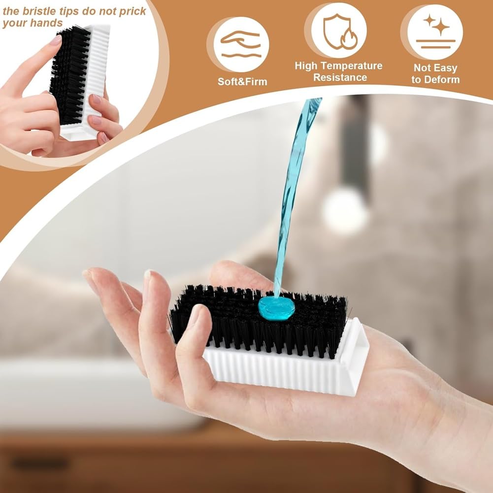 2PCS Nail Brush Surgical Scrub Brushes Two-Sided Stiff Hand and Nail Brush Non-Disposable Sterile Hand Scrubber with Nail Cleaner Hand and Nail Cleaning Brush Fingernail Brushes Nail Scrub Brushes