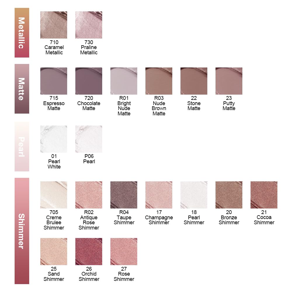 evpct Single Cream Eye Shadow Makeup Pallette Brightener, Espresso Coffee Brown Matte Highly Pigmented Monochrome Mini Eyeshadow Palette, Natural, Waterproof, Blendable, sombras en crema para ojos 715
