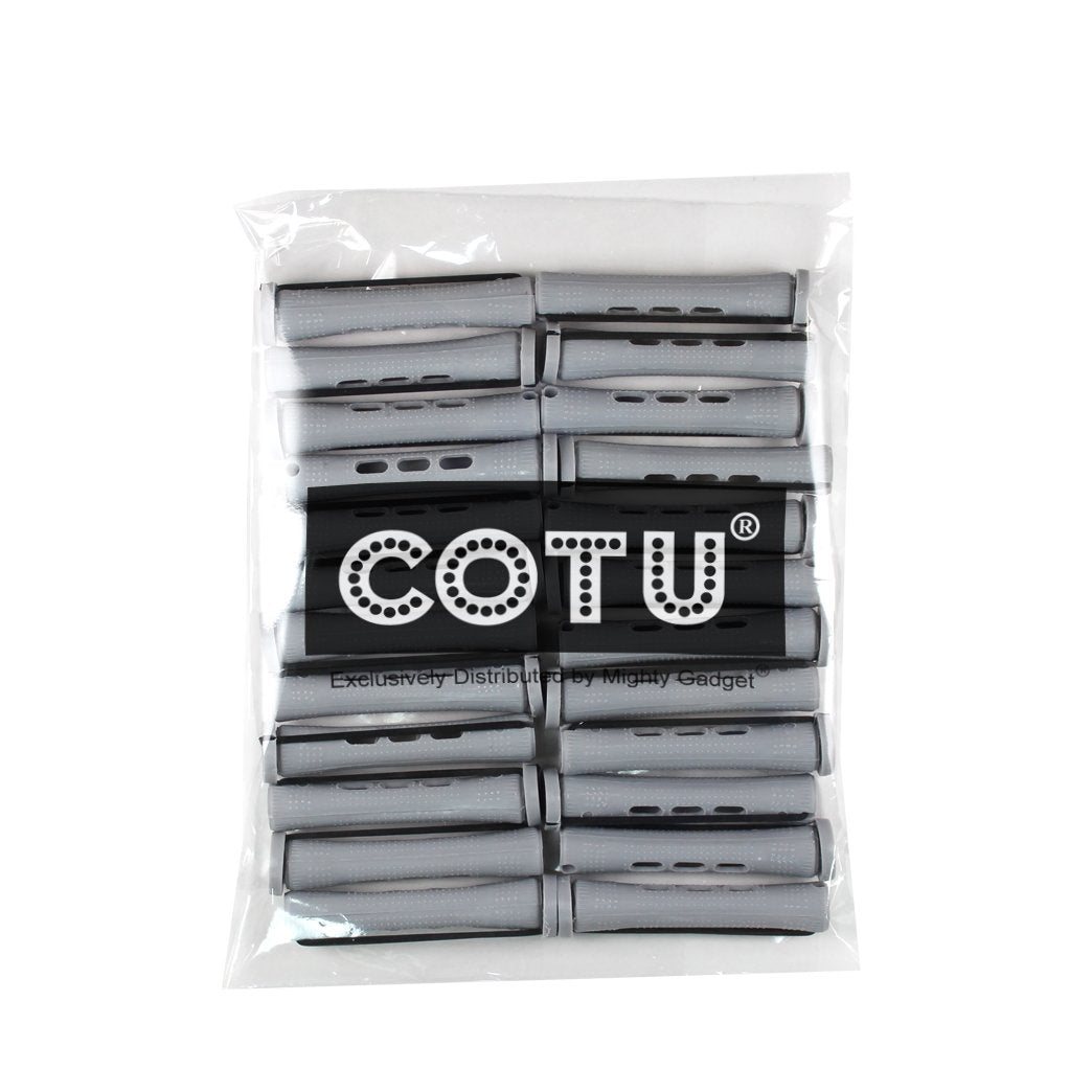 24 pc of COTU (R) Hair Perm Rods Long Size - Gray Color