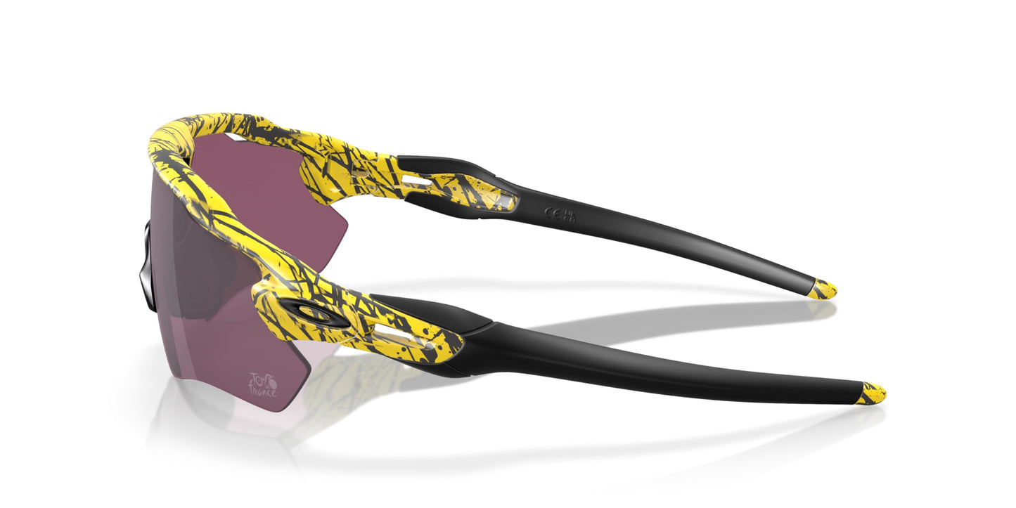Oakley Men's OO9208 Radar EV Path Rectangular Sunglasses, TDF Splatter/Prizm Road Black, 38 mm