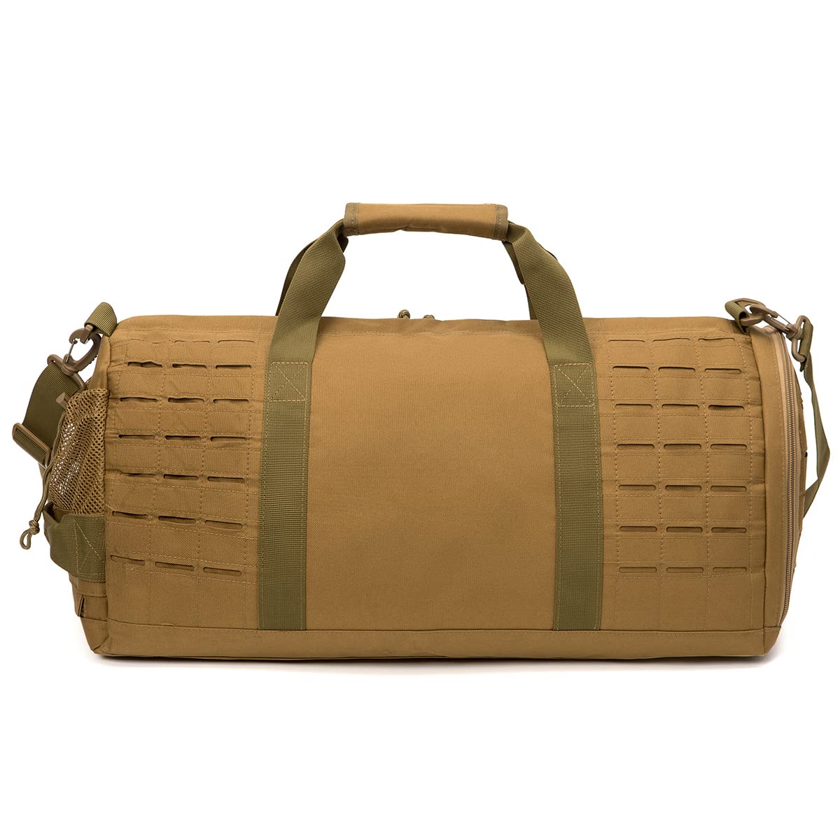 QT&QY 40L Military Tactical Duffle Bag For Men Sport Gym Bag Fitness Tote Travel Duffle Bag Training Workout Bag With Shoe Compartment Basketball Football Weekender Bag