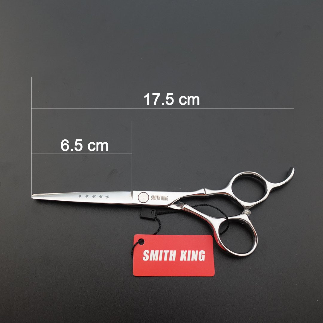 6.0 Inches Professional hair cutting thinning scissors set with razor (Silver)