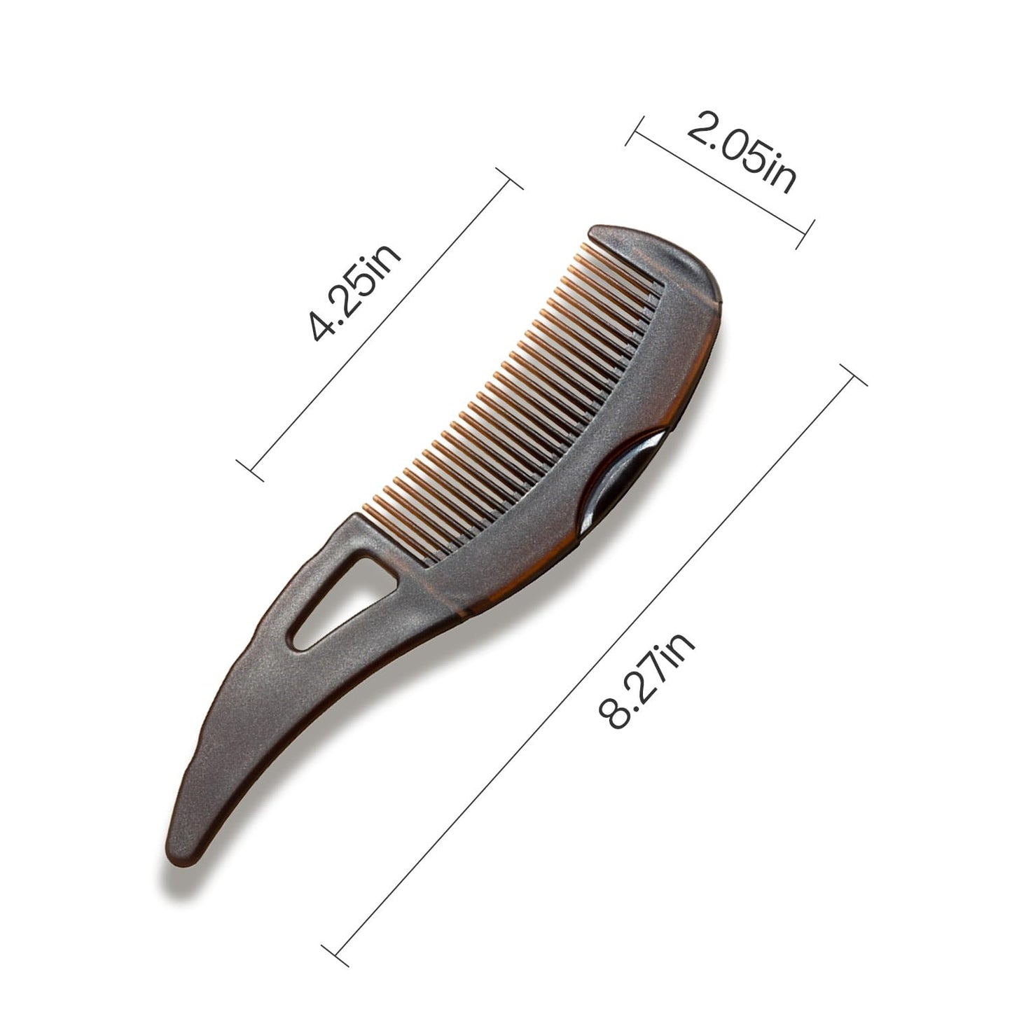 Dandruff Comb with Self-Cleaning Hollow Teeth & Massage Handle - Scalp Detox Comb for Flakes, Oil Removal - Dandruff Scalp Hair Brush for Women/Men/Kids