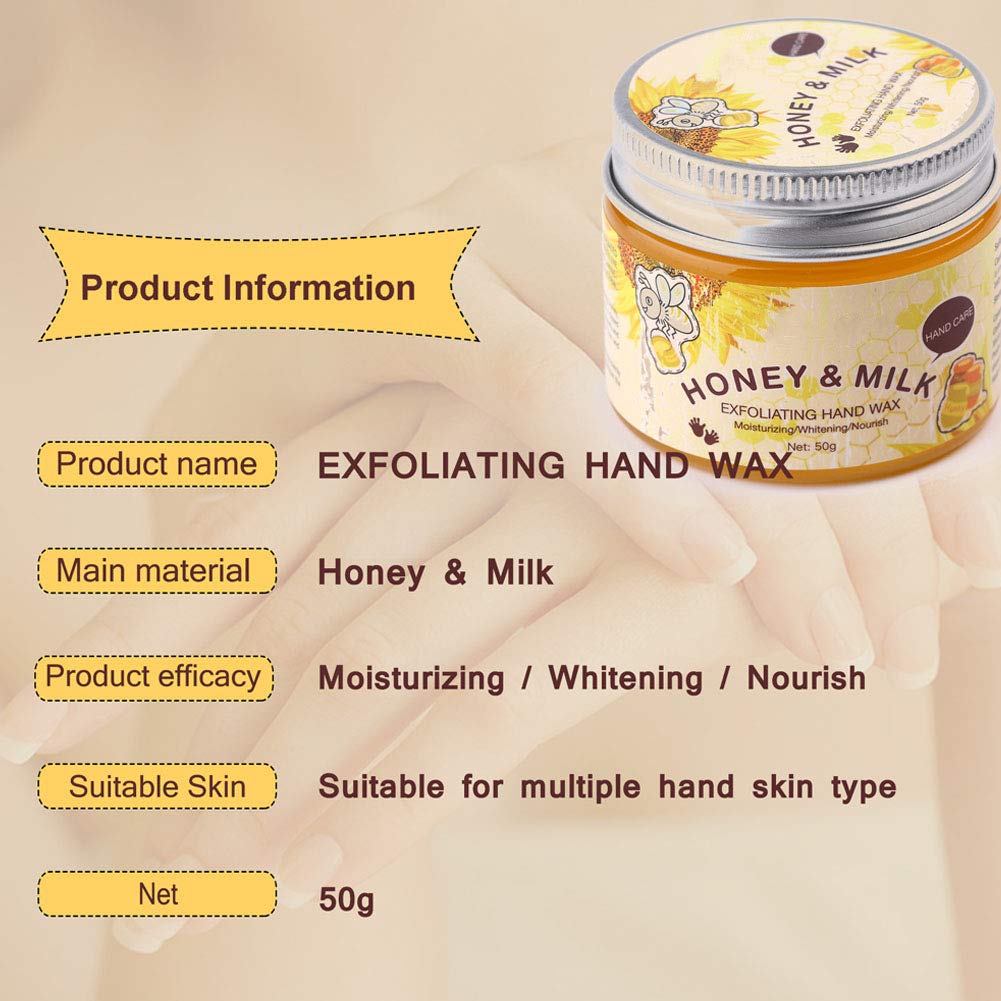 50G Hand Moisturizing Mask, Milk Honey Exfoliating Moisturizing Lightening Hand Care Mask For Dry Cracked Hands Repair Of Rough Kkin For Women And Men