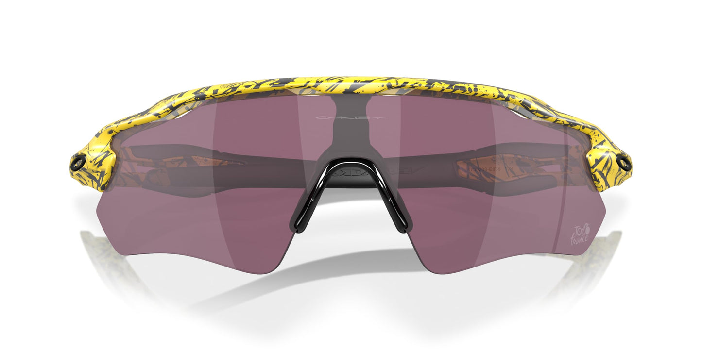 Oakley Men's OO9208 Radar EV Path Rectangular Sunglasses, TDF Splatter/Prizm Road Black, 38 mm