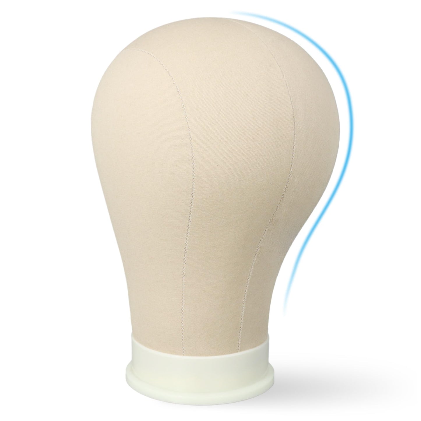 22.5 Inch Mannequin Head for Wig, Canvas Wig Head with Mount Hole, Manikin Head for Wig Making, Styling and Display, Head Contour More Realistic