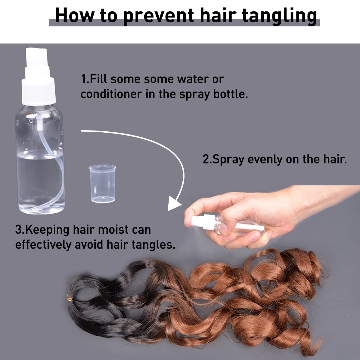 French Curl Braiding Hair 16 Inch Curly Braiding Hair Pre Stretched 75g/pack 33# French Curl Crochet Braids Synthetic Bouncy Braiding Hair Curly Ends for Women Hair Extensions (16inch,8 packs,33#)