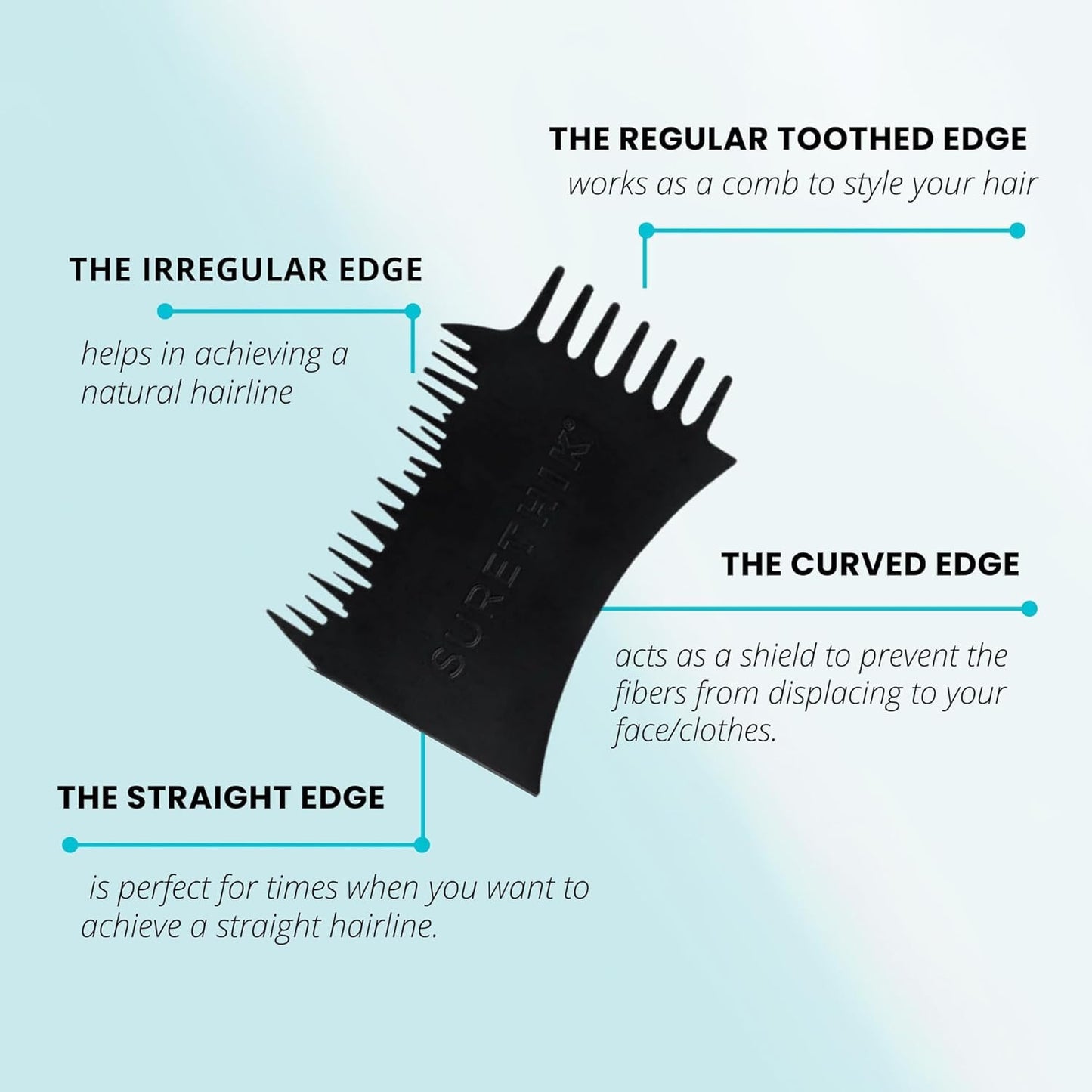 Hair Building Fibers, 15G, with BONUS Pump Applicator, Hairline Comb and 3 Nozzles, Hair and Hairline Filler Kit For Men and Woman (Auburn)