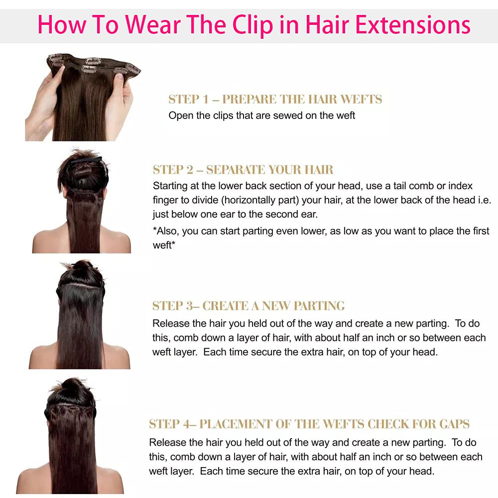 Clip in Hair Extensions Real Human Hair, 16inch 120g 8Pcs, 1 Jet black, Remy Human Hair Extensions Clip ins for Women, Natural Human Hair