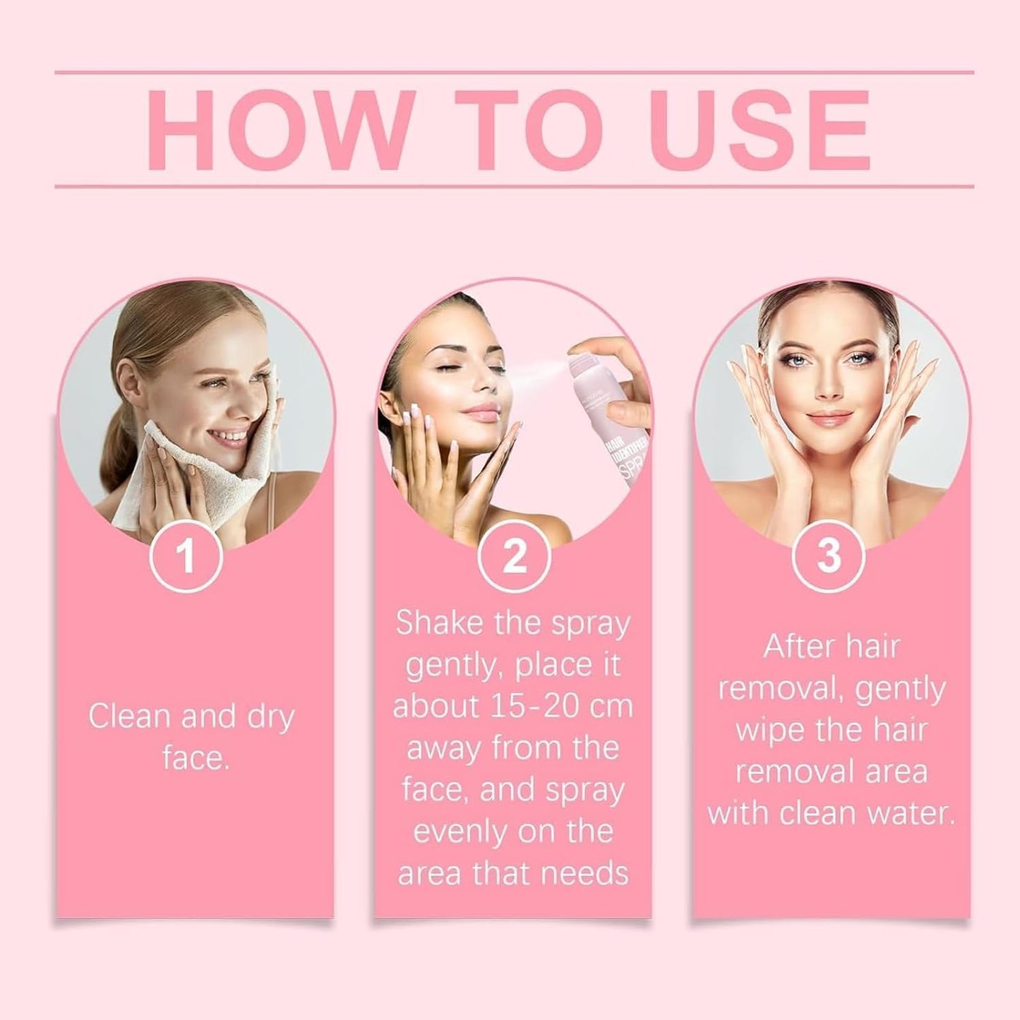 2pcs Hair Identifier Spray for Face Shaving, Skin Body Hair Identifying Spray With Razors,Hair identifier Spray for Face Dermaplaning, Moisturizing and Skin Care Dermaplaner Spray(Spray Plus Razor)
