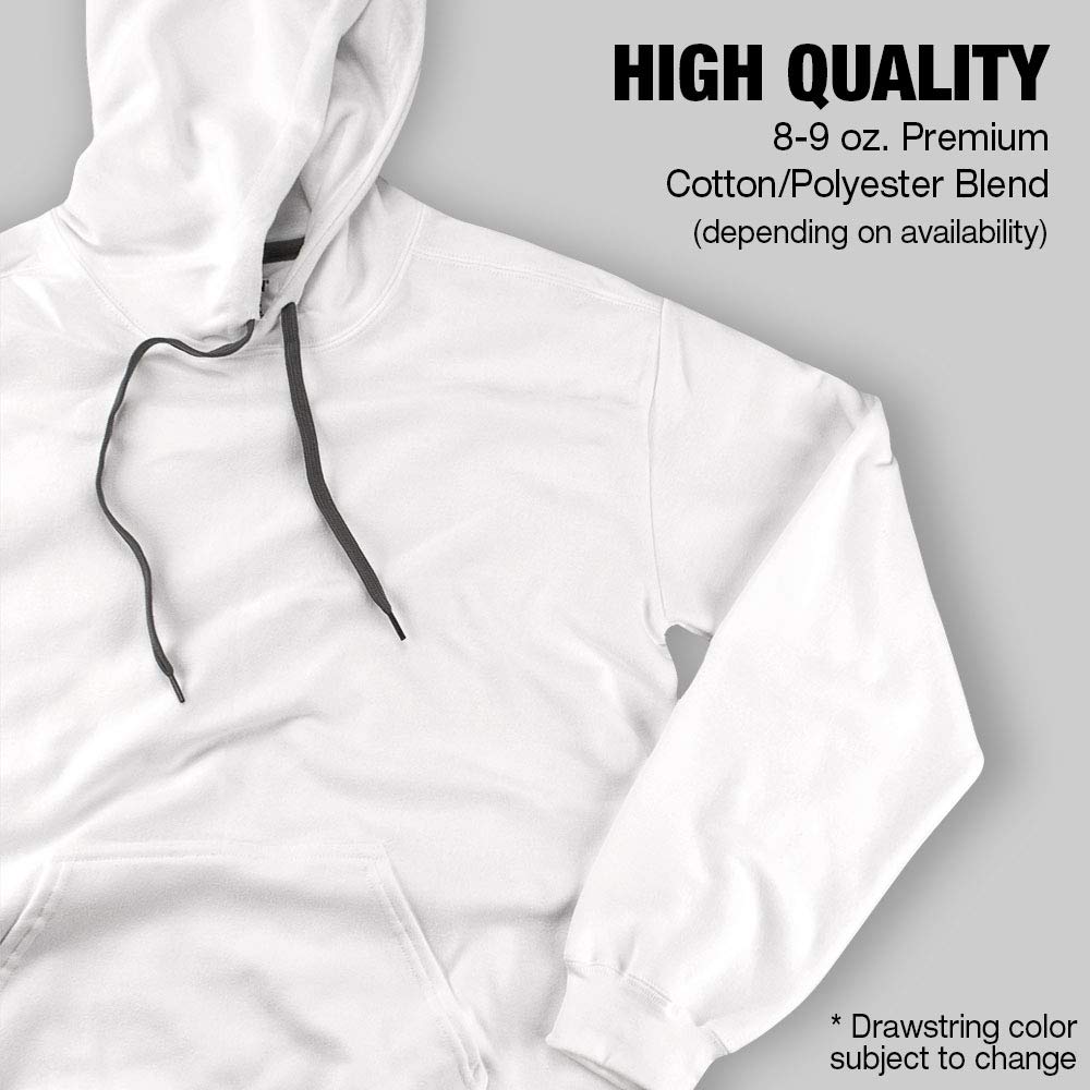 Loyola University Chicago Official Circle Logo Unisex Adult Pull-Over Hoodie,White, Large