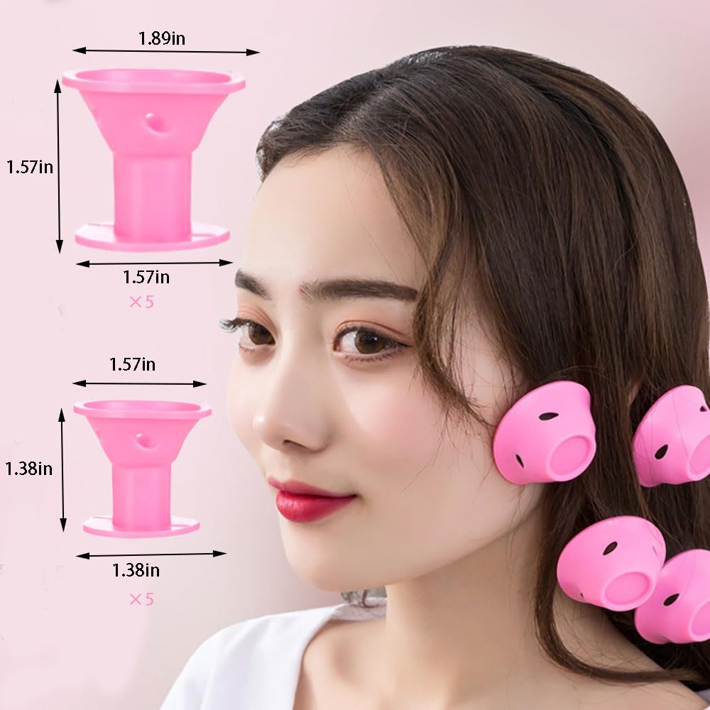 Acnyddlw Hair Dryer Bonnet, Bonnet Hair Dryer Attachment, Upgraded Hair Dryer Bonnet with Chin Strap and Longer Extended Hose, Adjustable Dryer Cap with Headband with 10 Silicone Hair Curlers