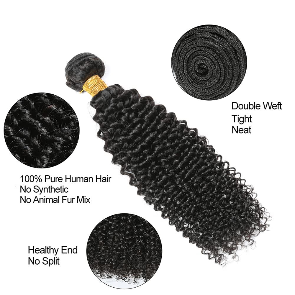 8 Inch Curly Human Hair Bundle Kinky Curly 1 Bundles