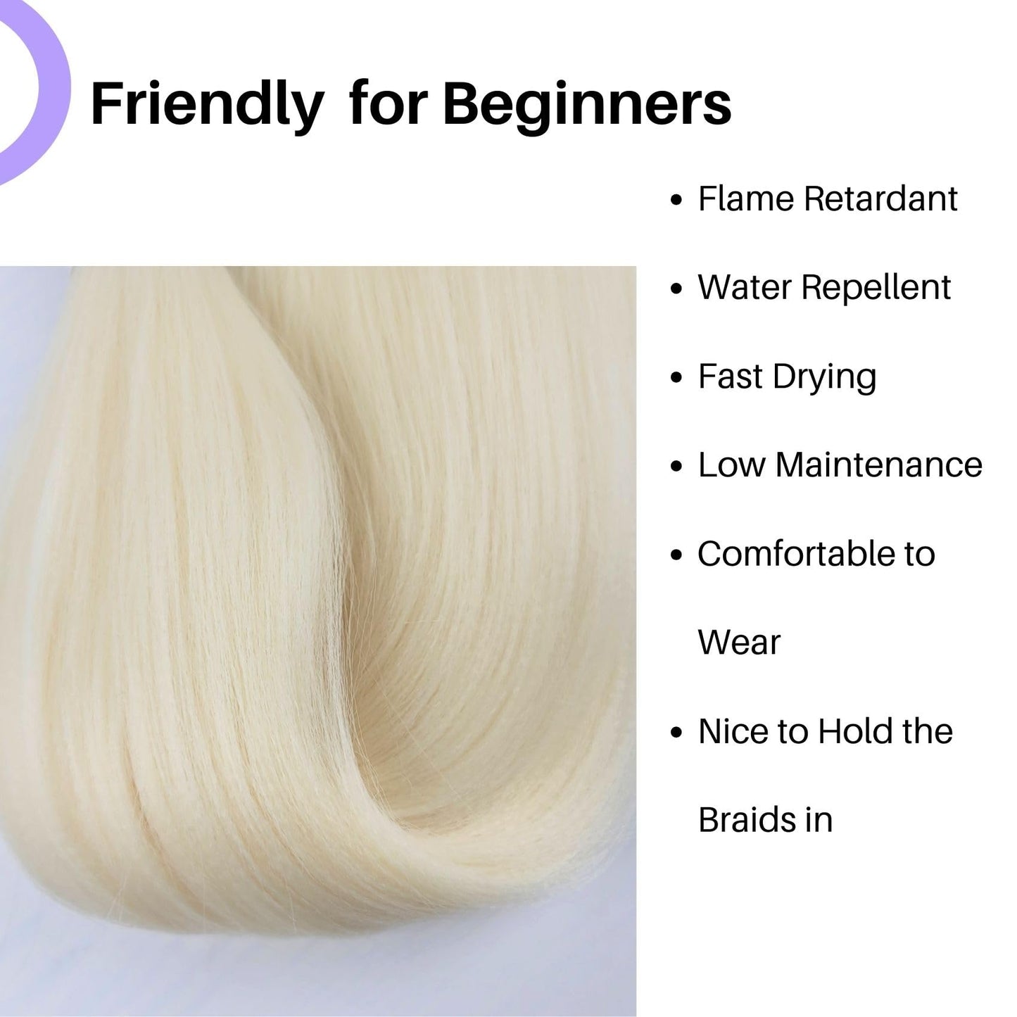 22Inch Blonde Braiding Hair Pre Stretched Braids Hair Extension for Braiding