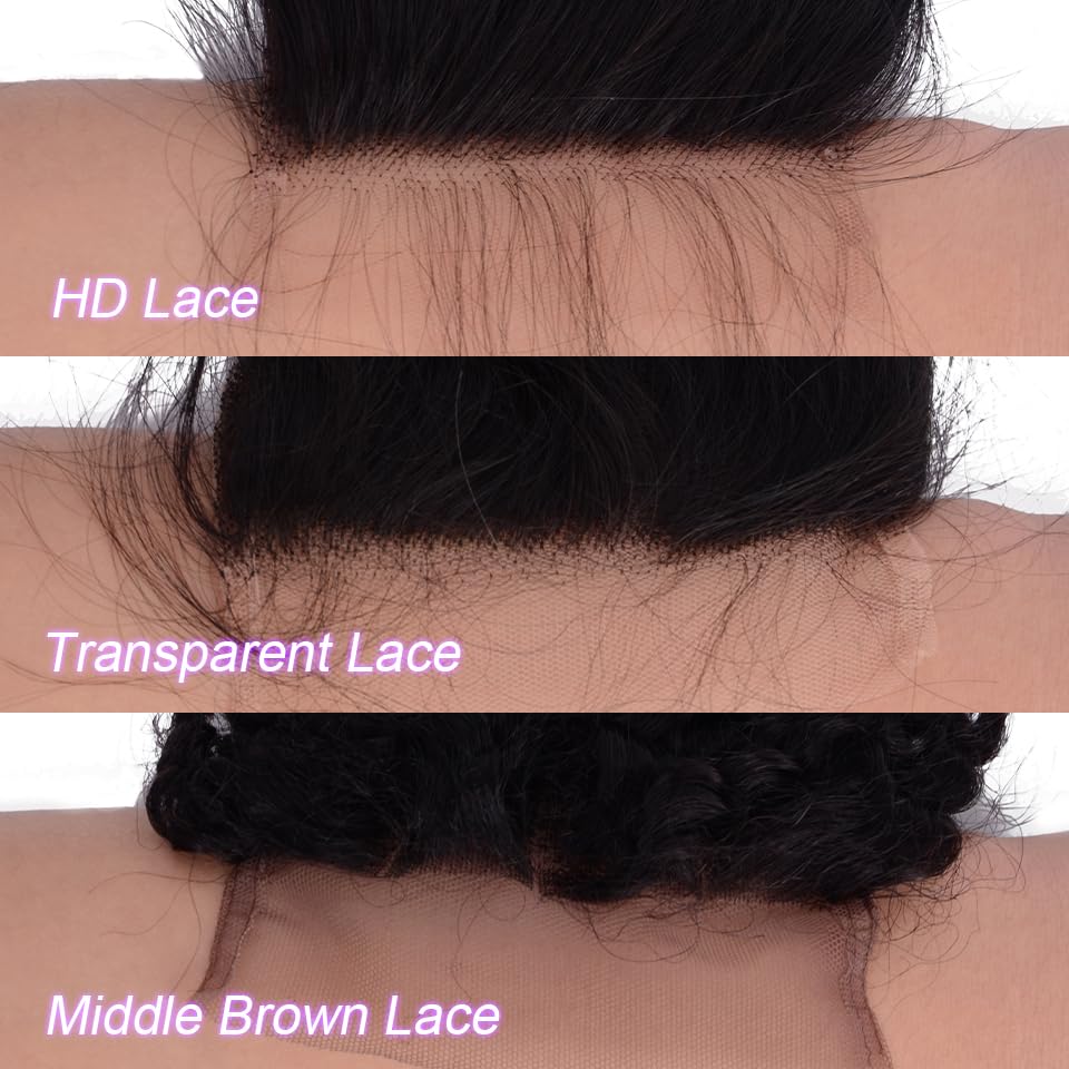 6x6 Real HD Lace Closure Body Wave Hair Closure Ultra-Thin Invisible Lace 12A Brazilian Virgin Remy Human Hair Frontal Closure Pre-Plucked with Baby Hair