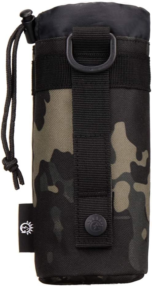 Adjustable Tactical Water Bottle Pouch CREATOR Foldable MOLLE Water Bottle Holder Attachment Carrier for Backpack/Waist bag/Belt