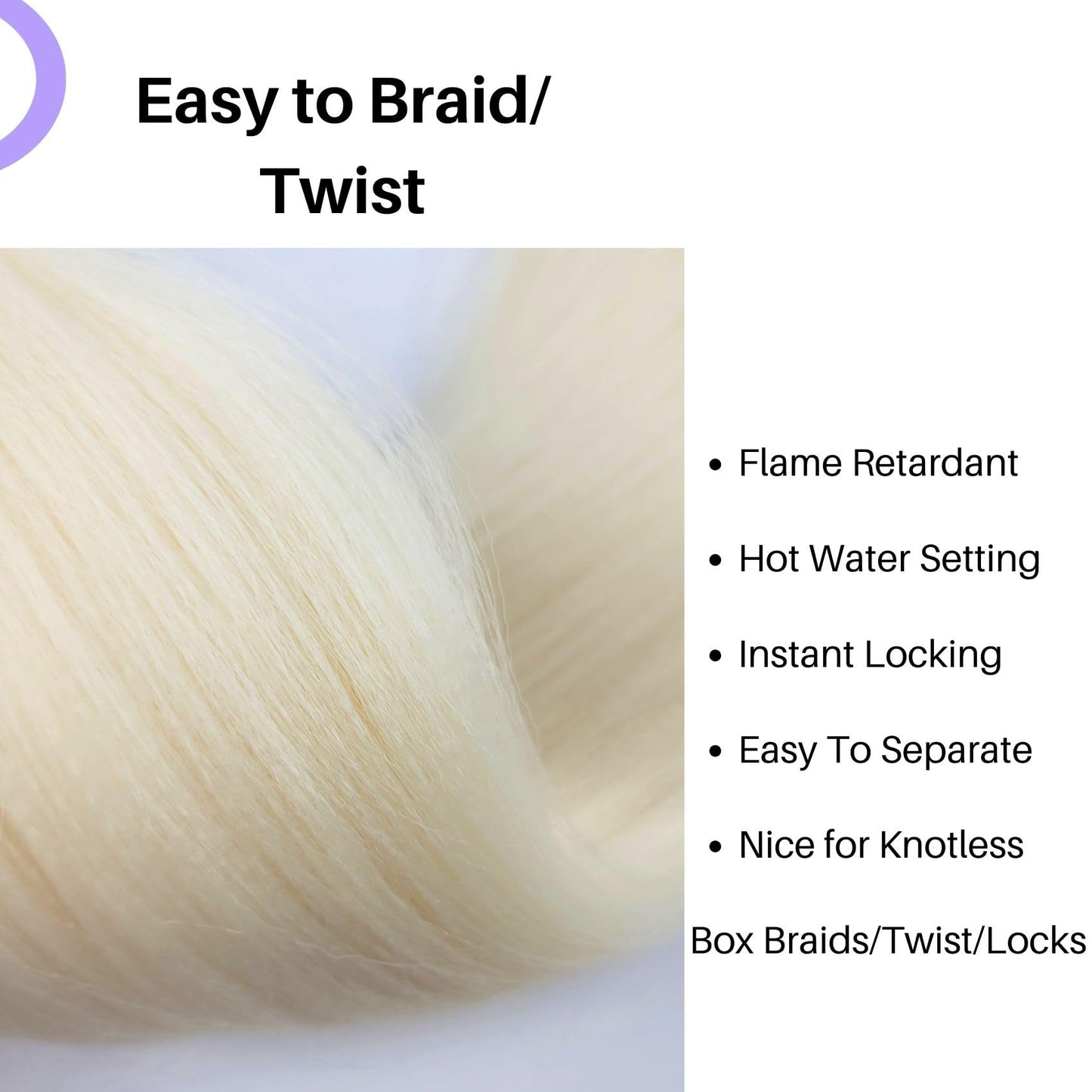 22Inch Blonde Braiding Hair Pre Stretched Braids Hair Extension for Braiding