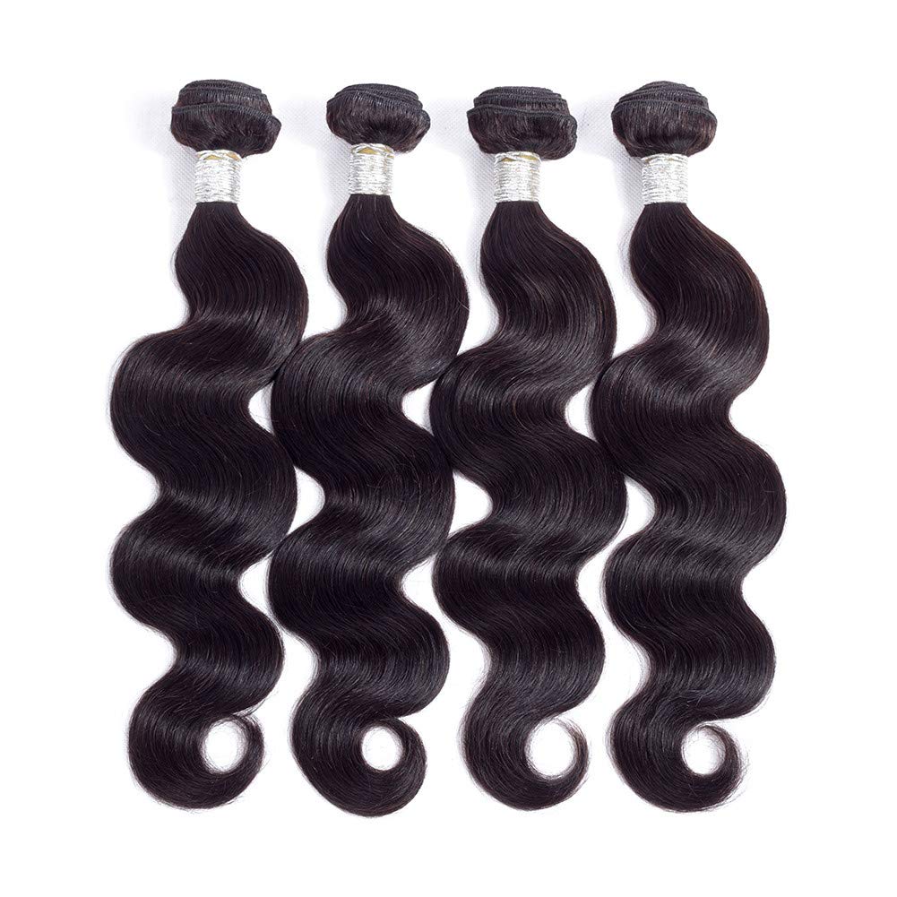 10A Brazilian Body Wave Bundles Human Hair 20 20 22 22inches Unprocessed Body Wave Human Hair Bundles Brazilian Body Wave Hair 4 Bundles Natural Color