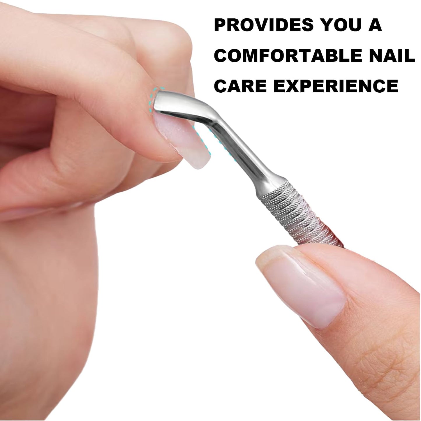 HaimiLiya Pre-treatment Cuticle Pusher, Russian Prep Nail Pushers, Dual Ended Cuticle Remover with 100/180 Grit Sandpaper Sheets, Nail Care for Manicure Pedicure Nail Art