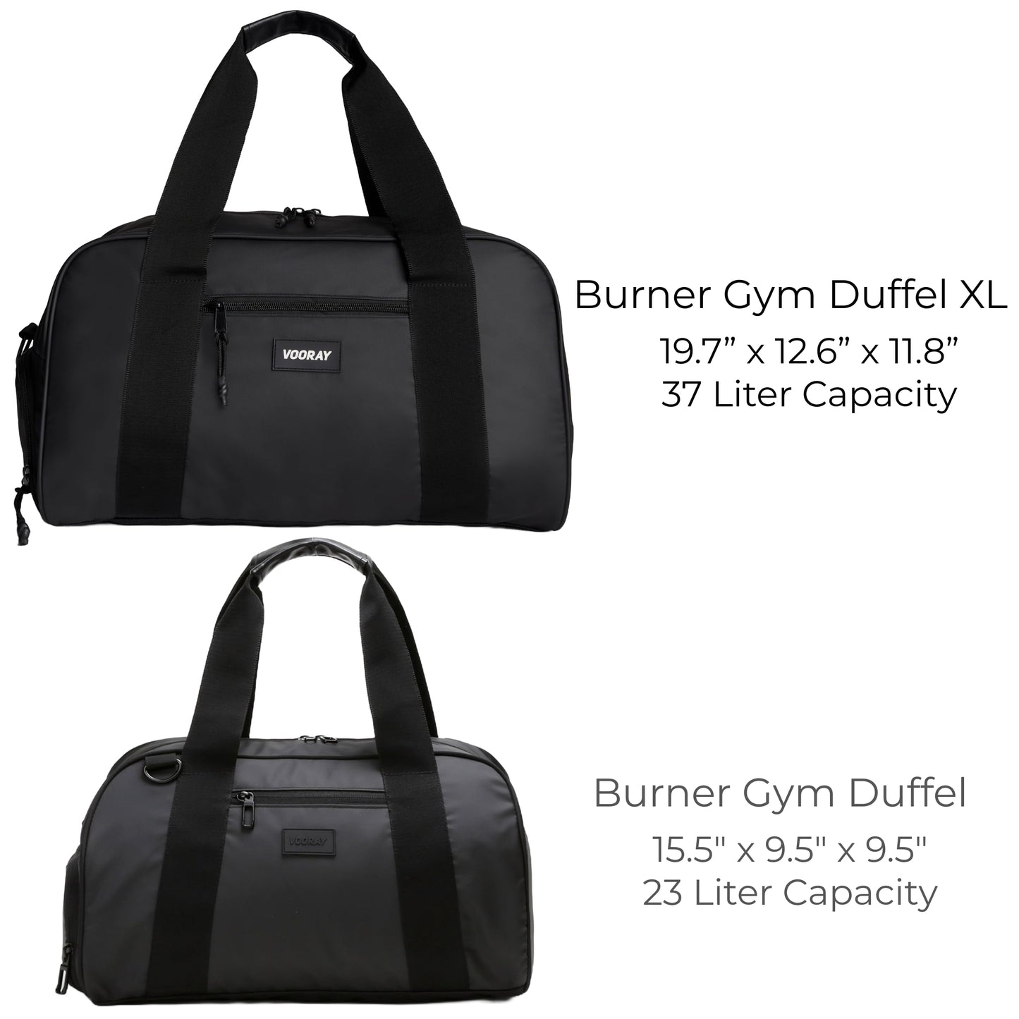VOORAY Burner Gym Duffel XL - Durable, Spacious, and Stylish Gym Bag with Multiple Compartments and Shoe Pocket - Ideal for Travel, Sports, and Fitness