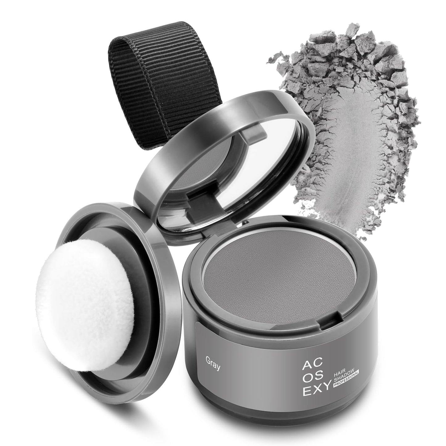 Acosexy Root Touch Up Powder - Instant Gray Hair Coverage for Hairline, Eyebrows, Men's Beard, and Bald Spots