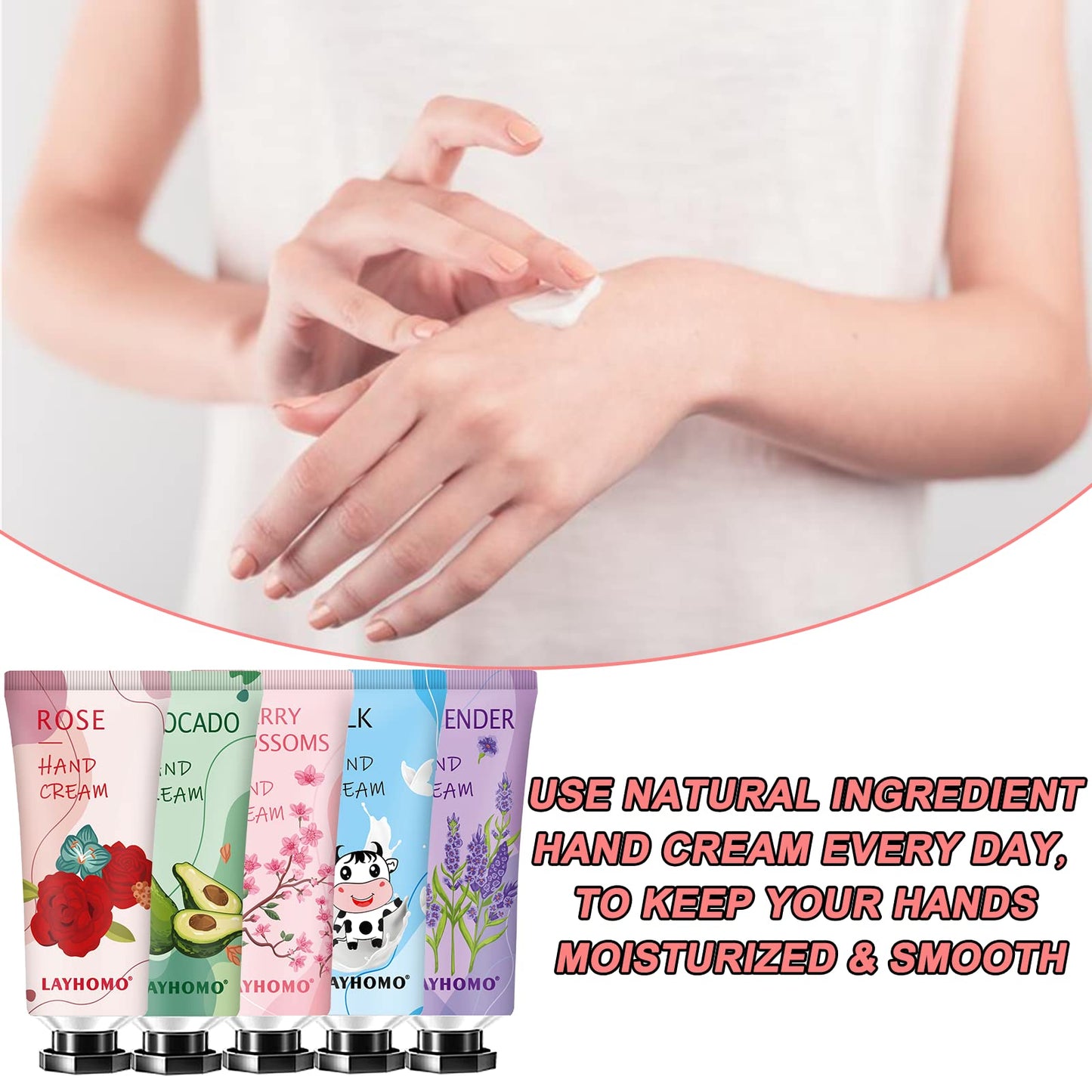 74 Pack Hand Cream Gift Set For Women and Girls,Easter Basket Stuffers,Mothers Day Gifts,Teacher Appreciation Gifts,Natural Plant Hand Lotion For Dry Cracked Hands,Scented Mini Hand Lotion Travel Size