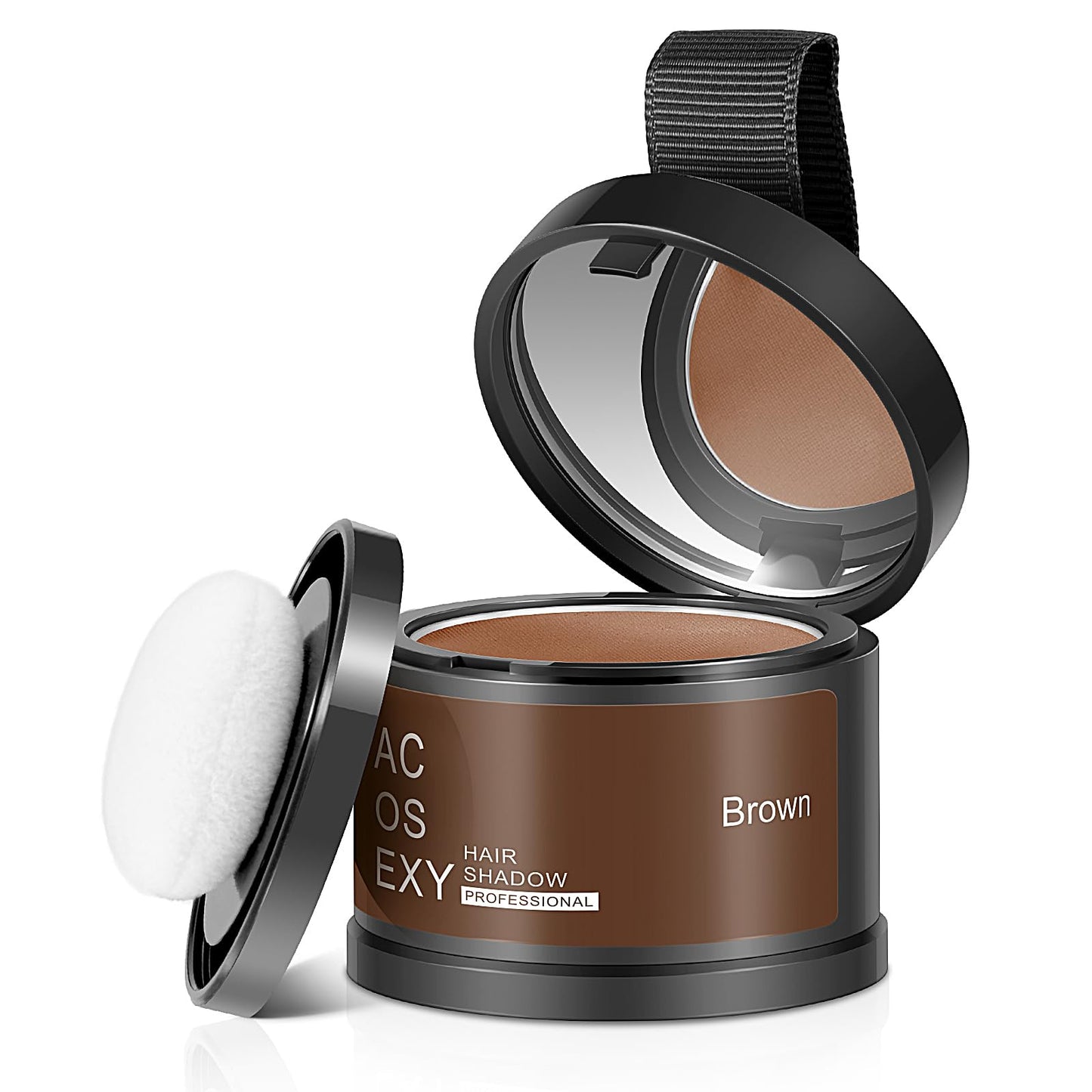 Acosexy Root Touch Up Hairline Powder for Women Eyebrows, Men's Beard Line, and Bald Spots - Instant Brown Cover for Hair Gaps and Shadows