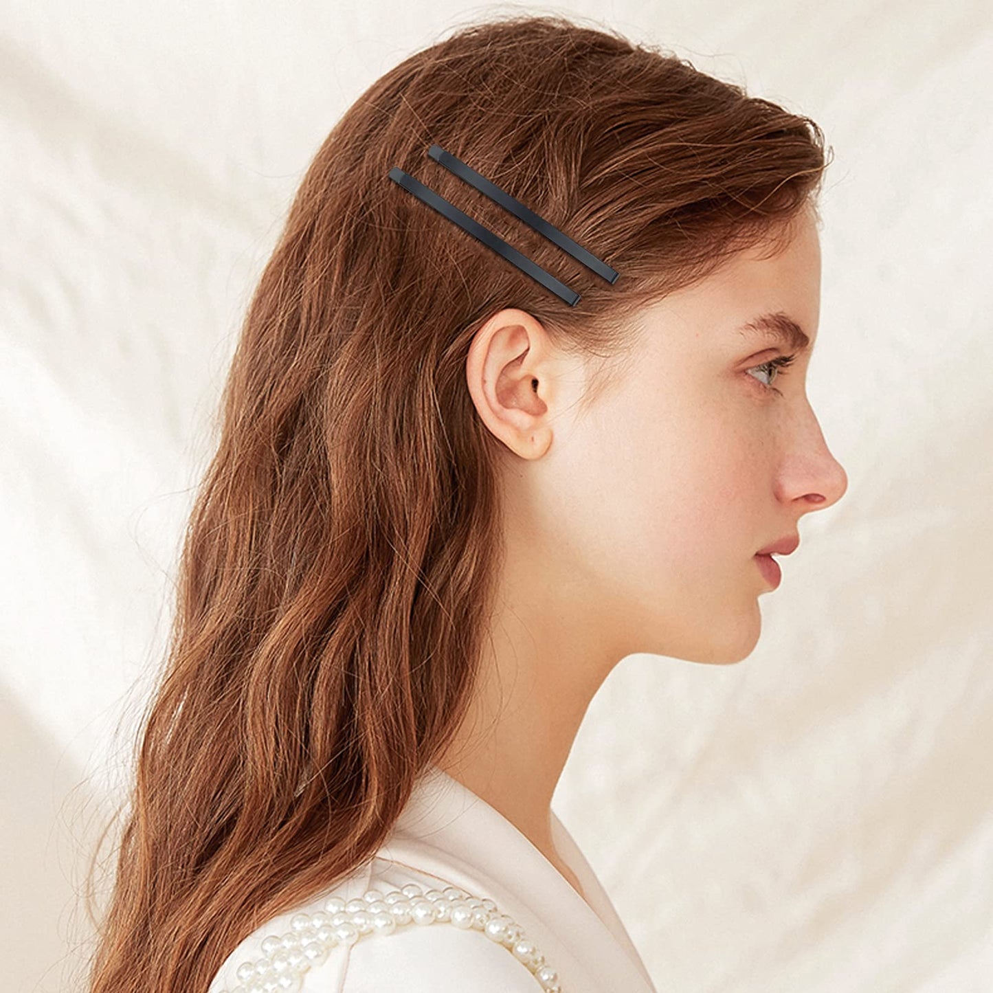 50 Black Jumbo Bobby Pins, 2.56 Inch Metal Hair Clips Hair Pin Bobby-pins Hairpins Hair Accessories for Women Thick Long Updo Hair Style