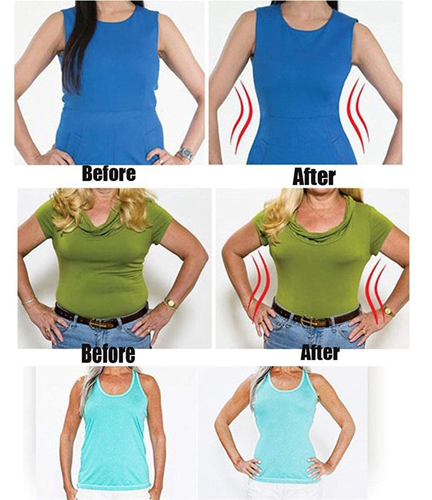 VENUZOR Waist Trainer Belt for Women - Waist Cincher Trimmer - Slimming Body Shaper Belt - Sport Girdle Belt (UP Graded)(Blue,Small)