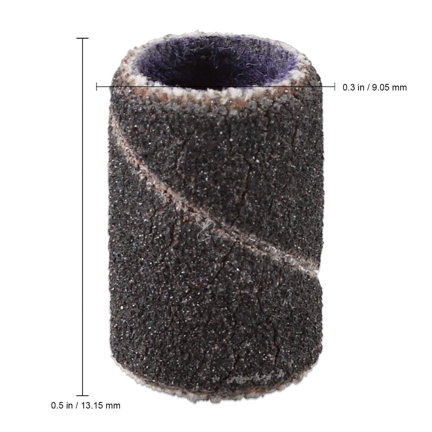 100 Pcs Large Black Nail Drill Bits Sanding Bands for Nail Drill 180 Coarse Grit – Nail File for Acrylic Nail Gel Manicures Pedicure