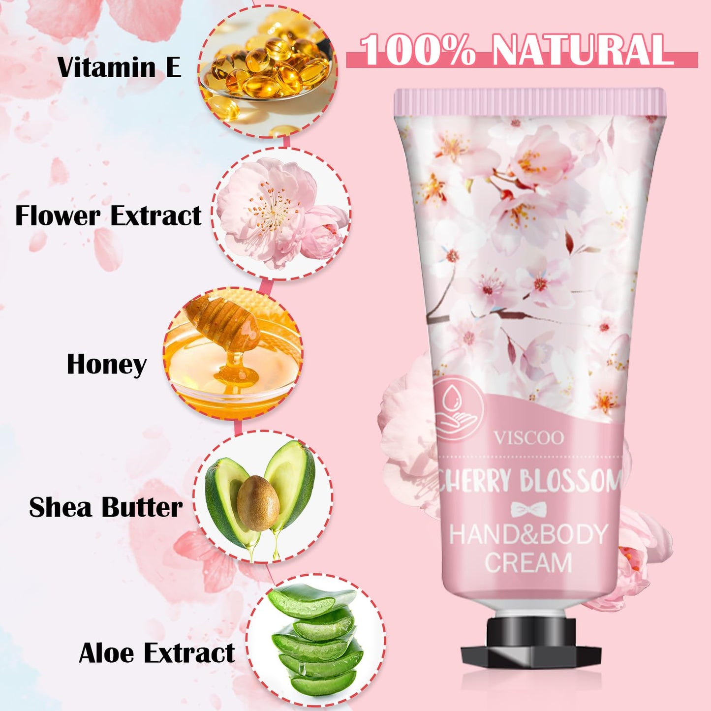 7 Pack Hand Cream Gifts Set For Women,Hand Lotion Travel Size in Bulk for Dry Cracked Hands,Mini Hand Lotion for Stocking Stuffers Christmas Gifts,Mothers Day Gifts and Baby Shower Party Favors