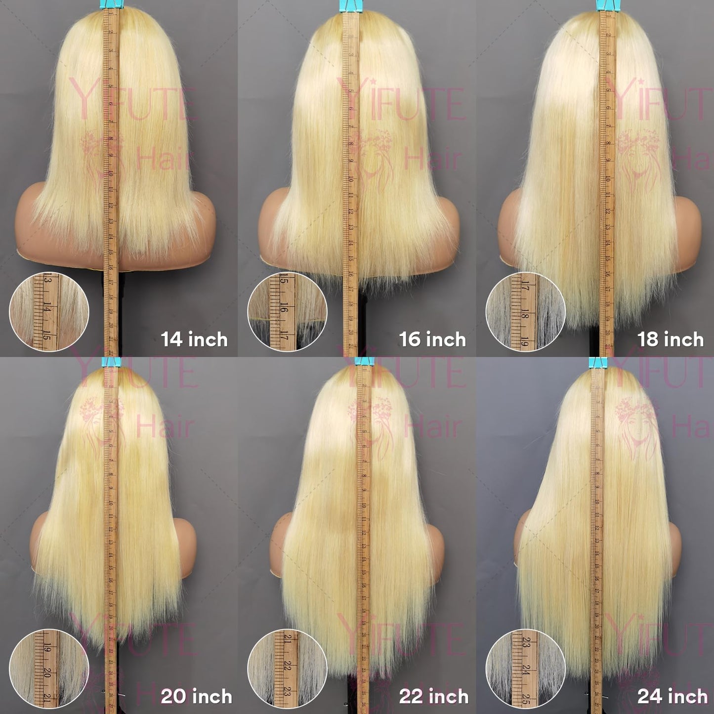 613 Blonde Lace Front Wig Human Hair 13x4 Lace Frontal Straight Wig Human Hair Pre Plucked with Baby Hair 180% Density Transparent Lace Frontal Straight Wigs for Woman with Natural Line(22Inch)