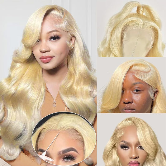 613 Closure Wig Human Hair Glueless Wigs Human Hair Pre Plucked Pre Cut 180% Density Wear and Go Glueless Wig 6x4 HD Body Wave Lace Front Wigs Human Hair for Women Frontal Wigs Human Hair 22inch